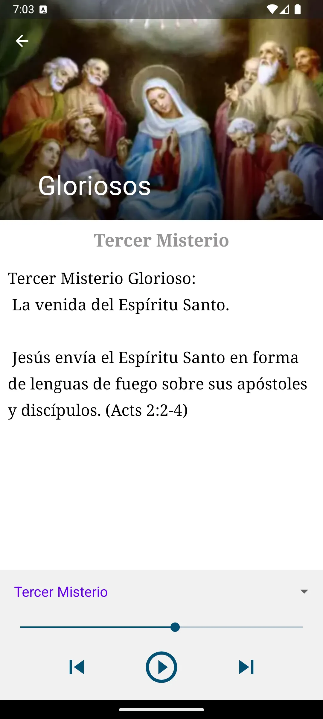 Santo Rosario español | Indus Appstore | Screenshot