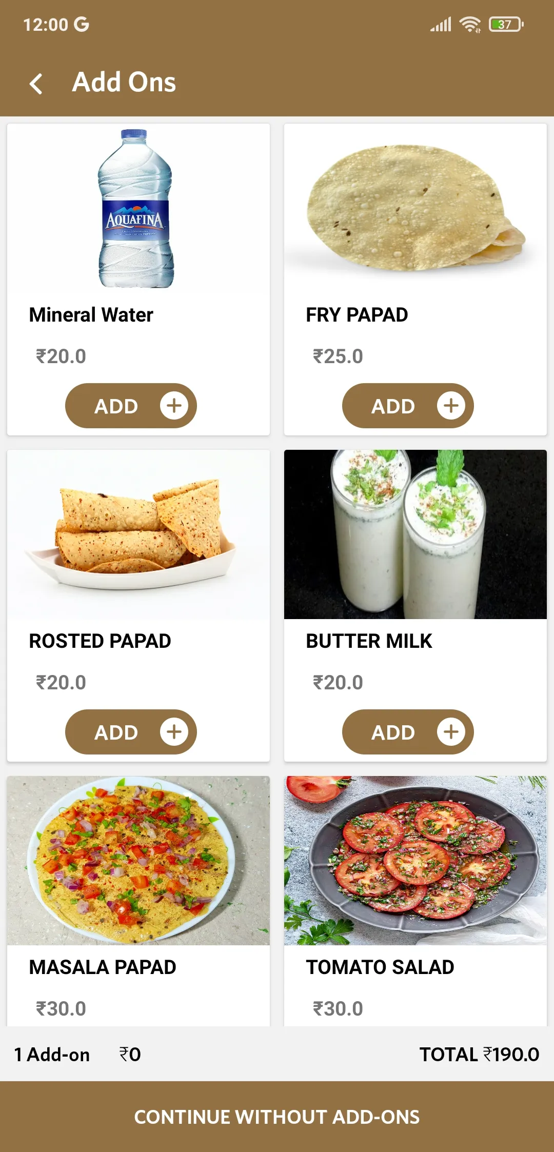 Amiras Restaurant | Indus Appstore | Screenshot