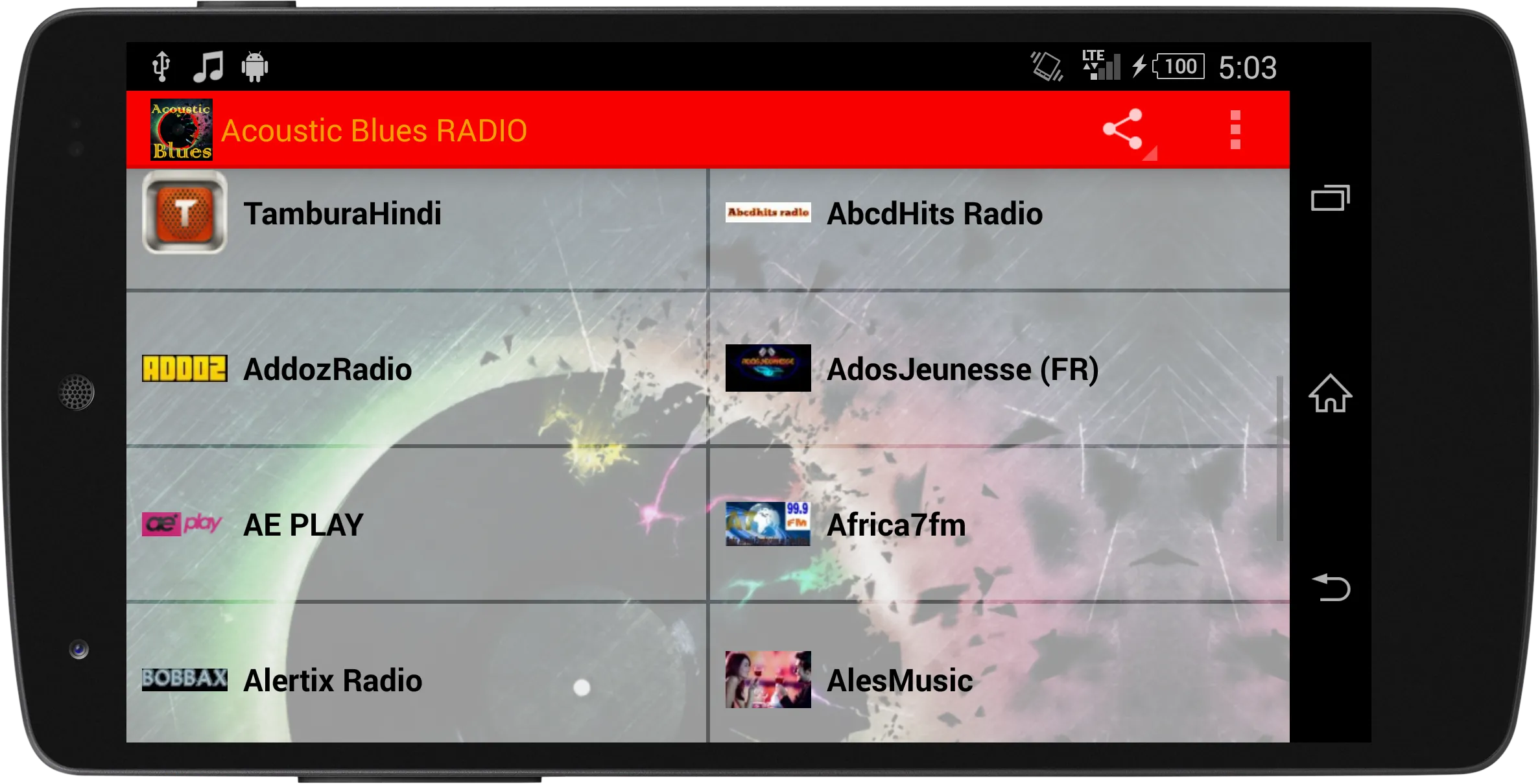 Acoustic Blues Music Radio | Indus Appstore | Screenshot