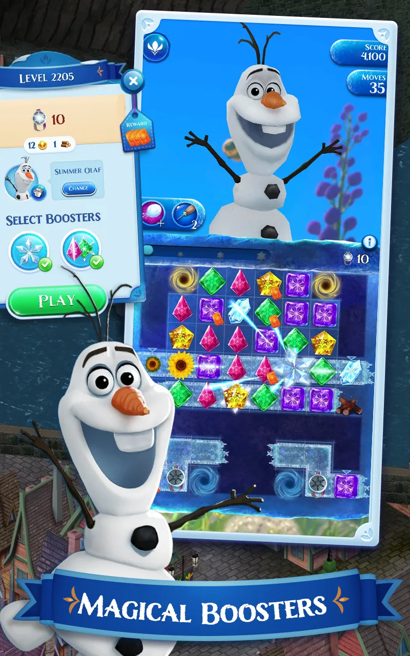 Disney Frozen Free Fall Games | Indus Appstore | Screenshot