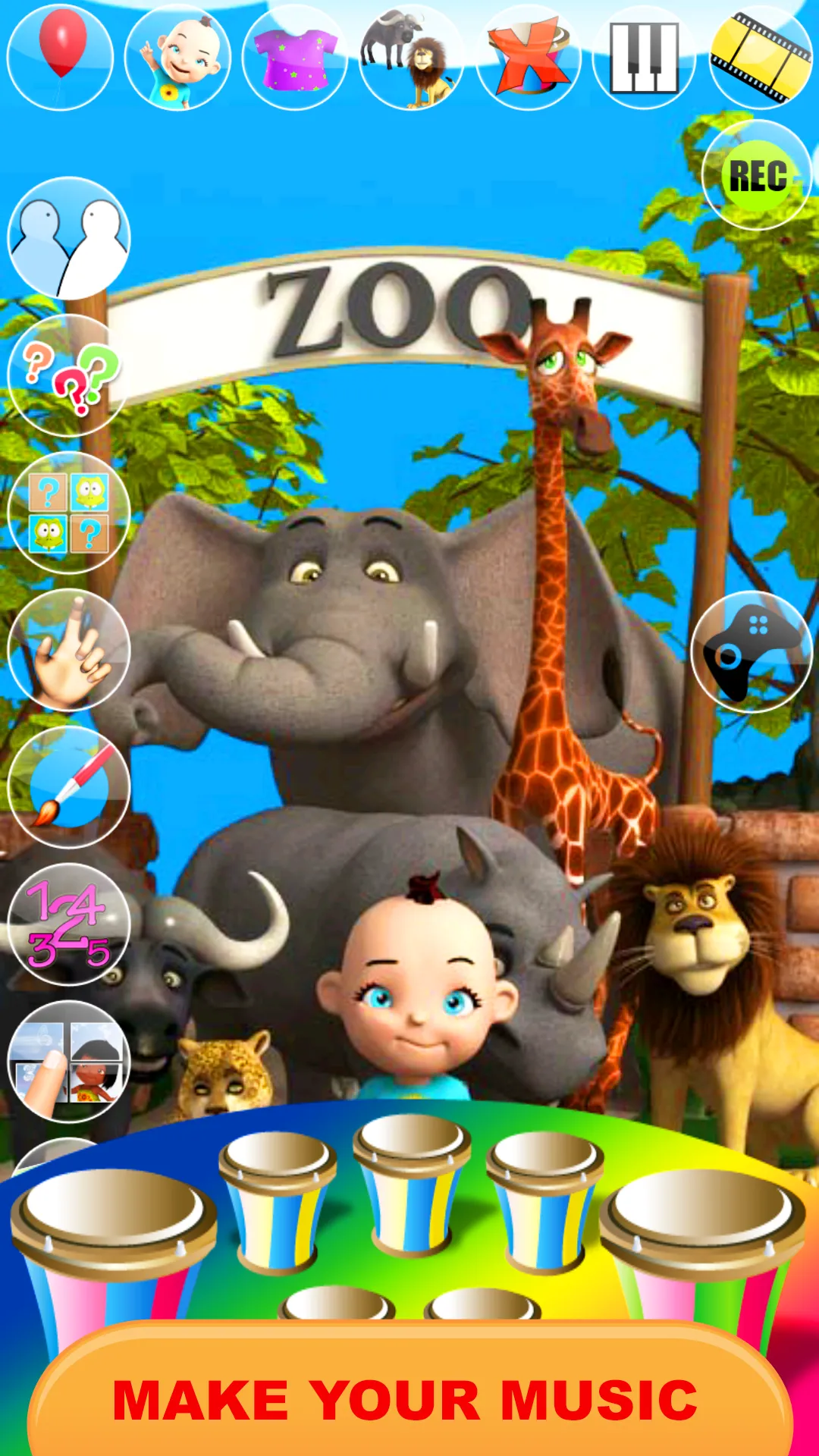 Talking Baby Babsy At The Zoo | Indus Appstore | Screenshot