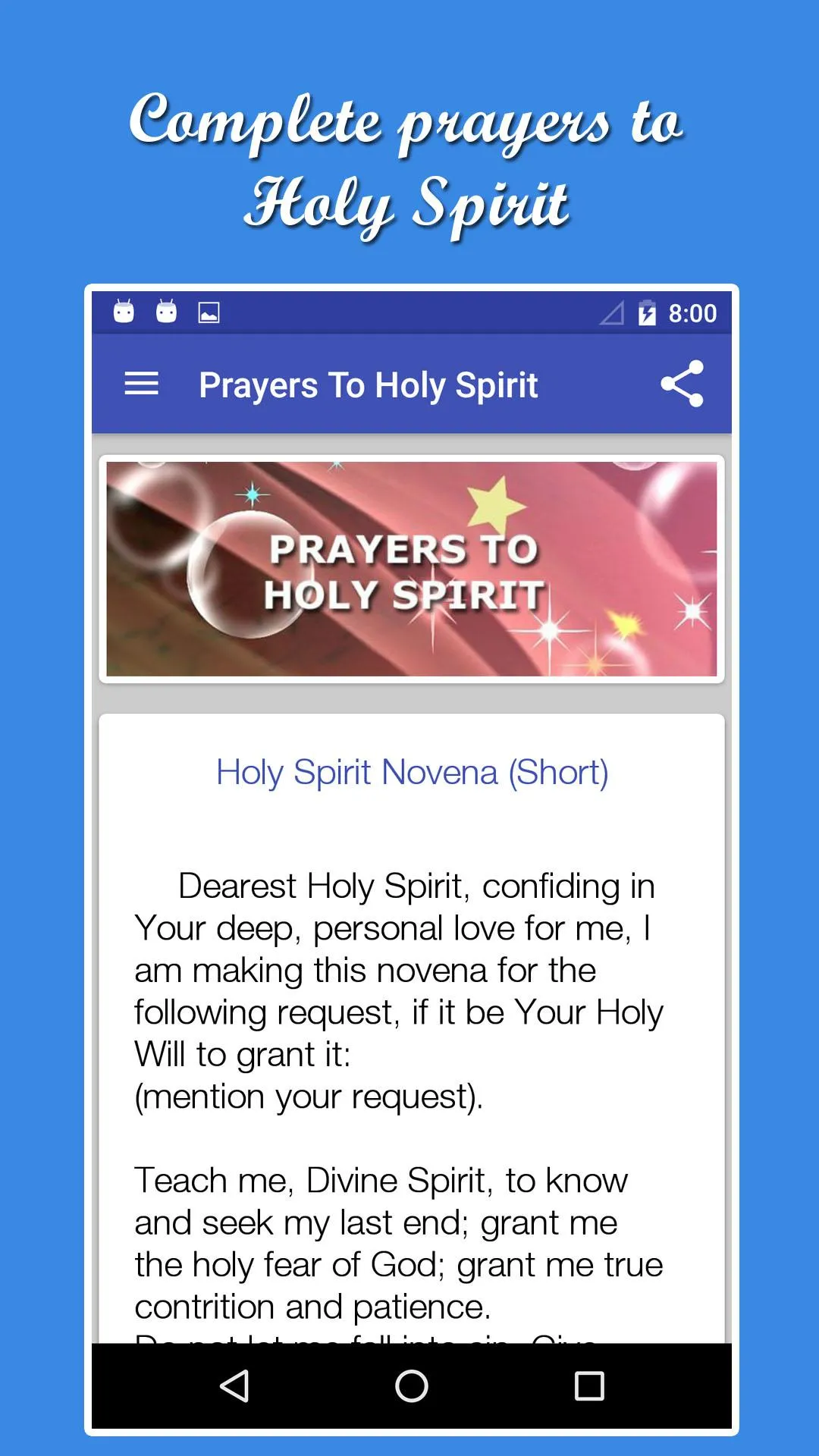 Holy Spirit Novena And Prayers | Indus Appstore | Screenshot