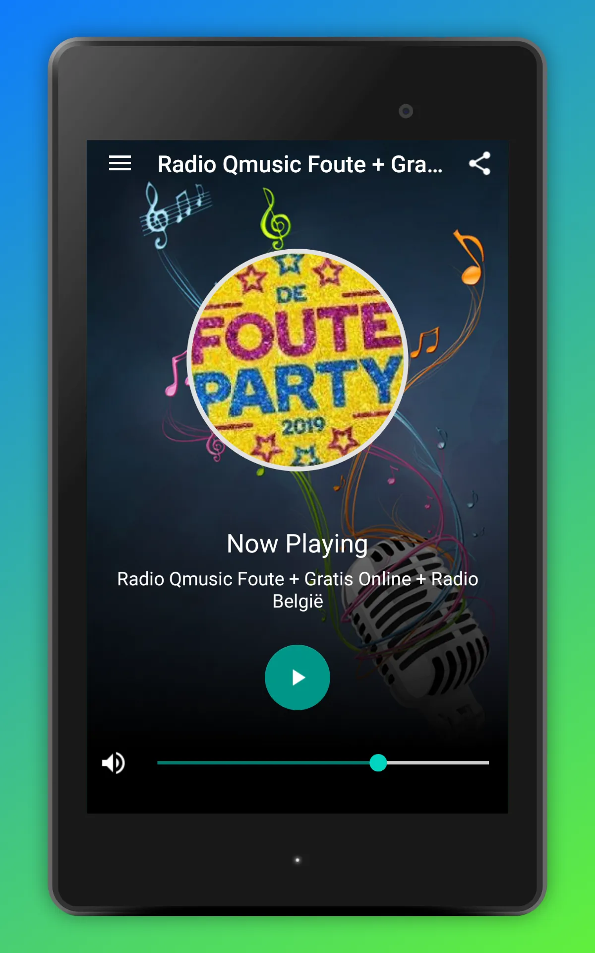 Qmusic Foute Radio App België | Indus Appstore | Screenshot