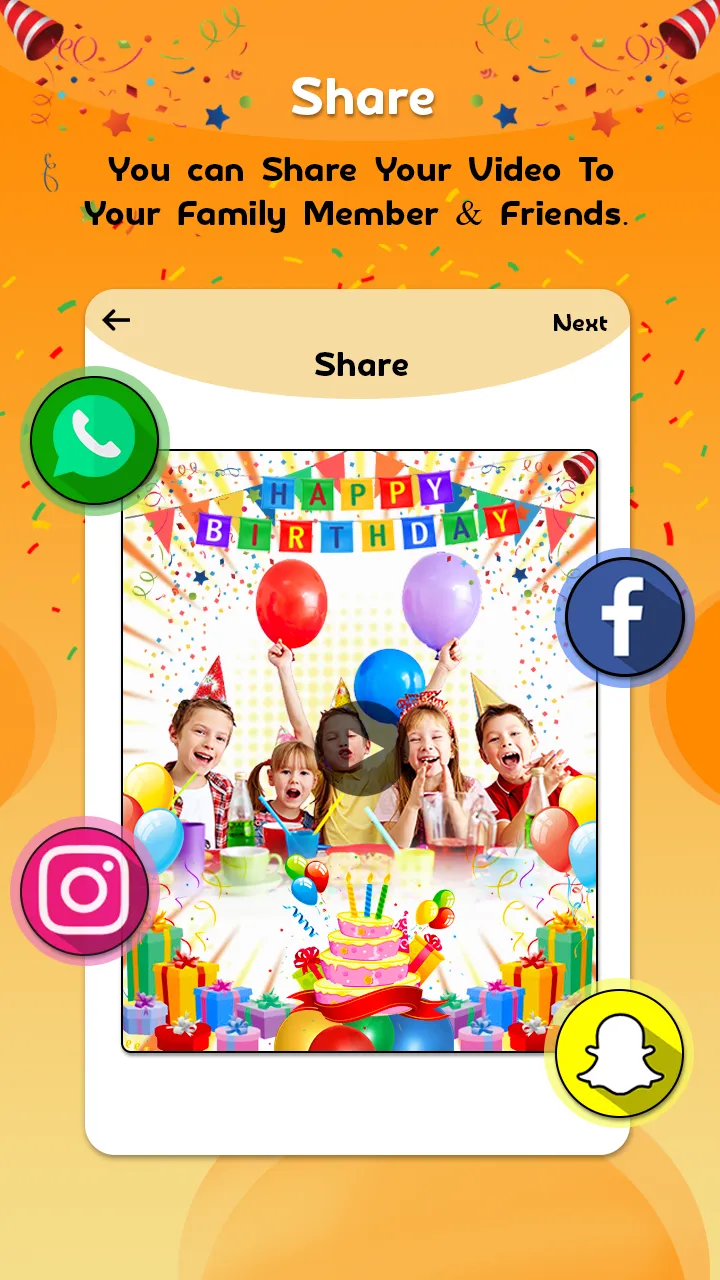 Birthday Video Maker 2022 | Indus Appstore | Screenshot