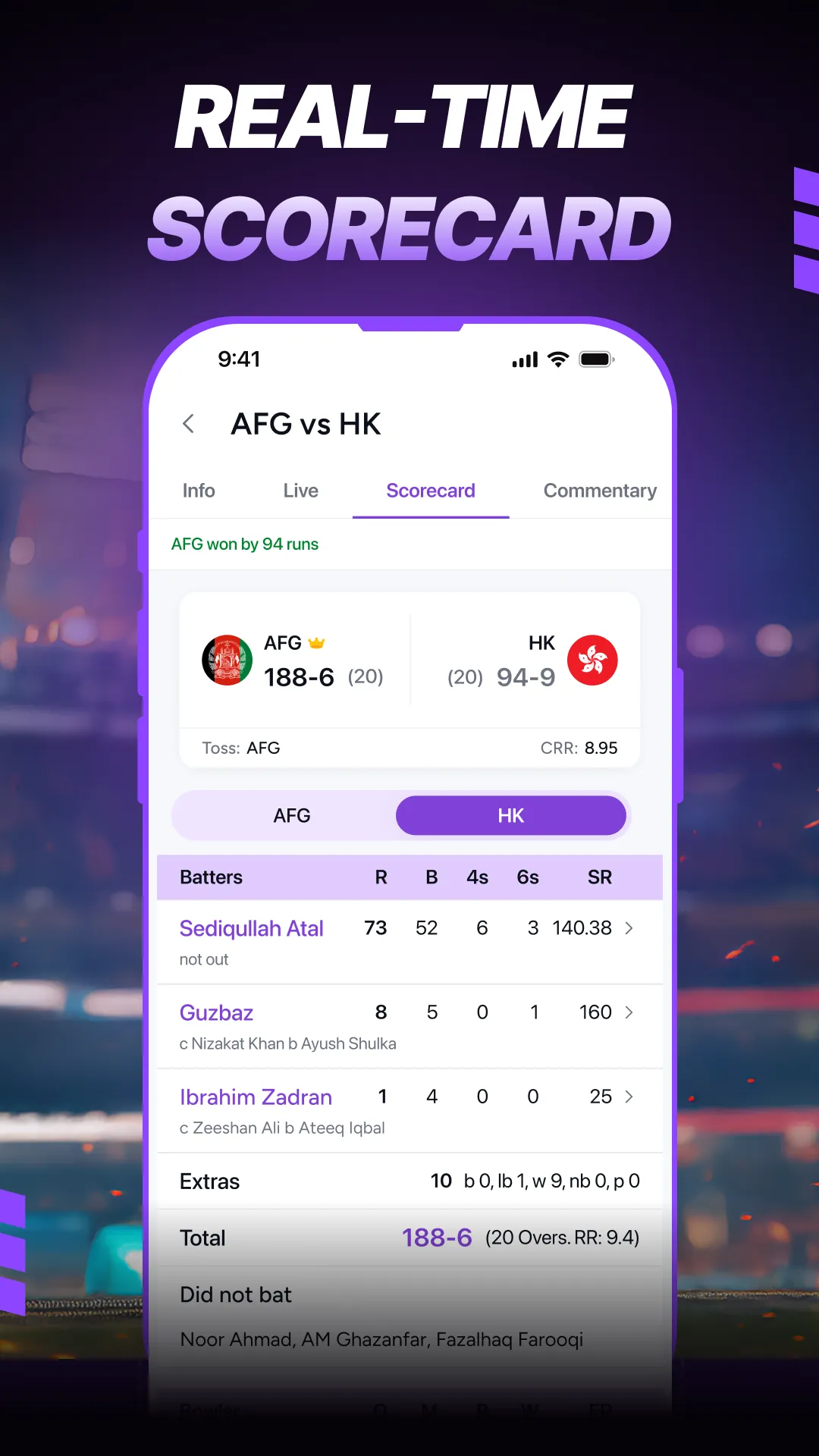 Live Cricket Scores & Stats | Indus Appstore | Screenshot