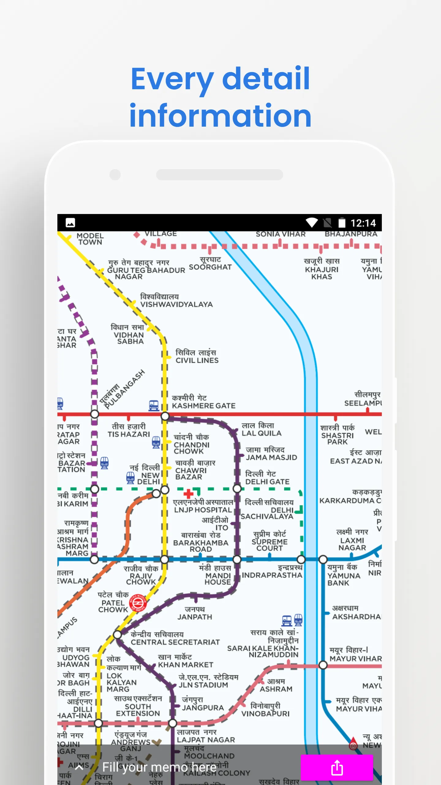 Delhi Metro Travel Guide | Indus Appstore | Screenshot