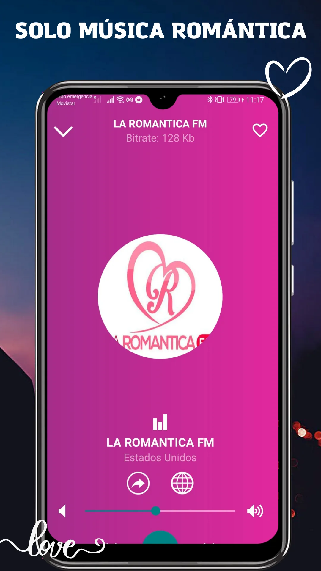 Música Romántica en Español | Indus Appstore | Screenshot