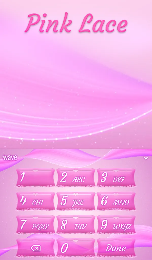 Pink Lace Animated Keyboard | Indus Appstore | Screenshot