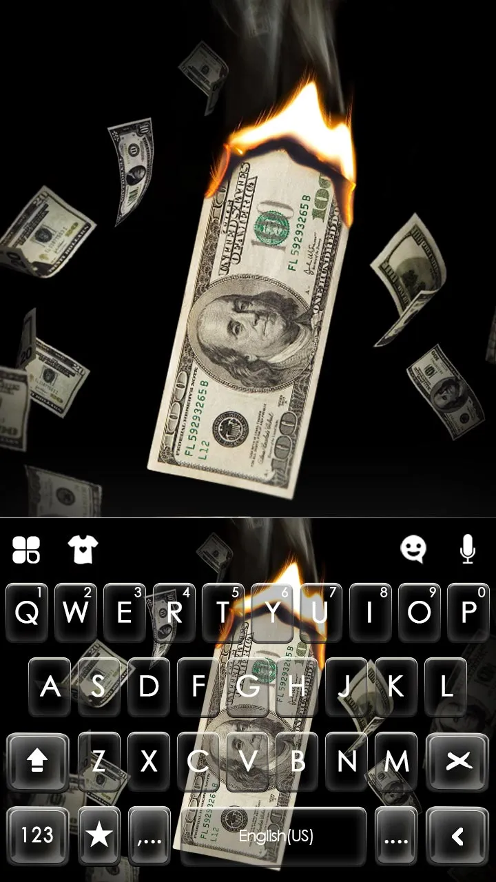 Burning Dollars Theme | Indus Appstore | Screenshot