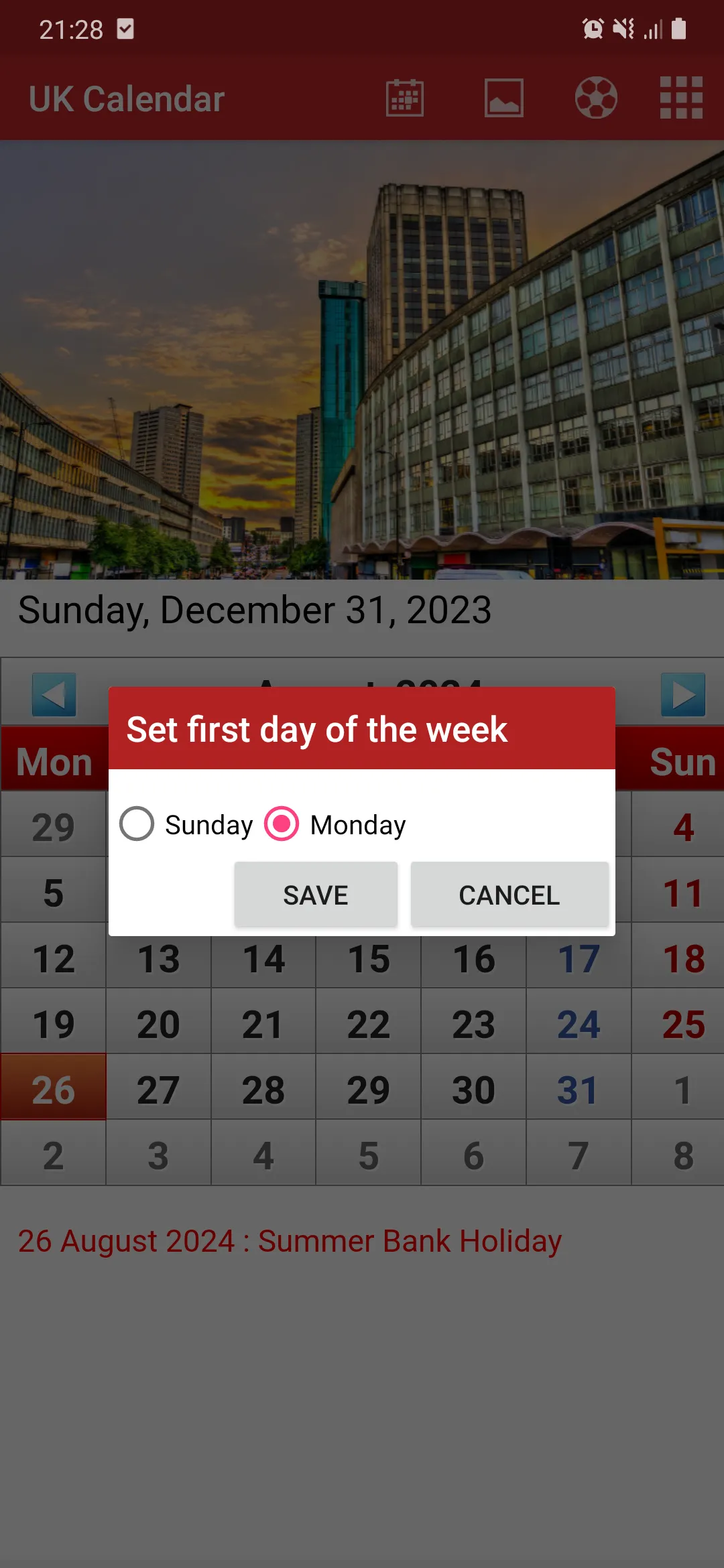 UK Calendar 2025 | Indus Appstore | Screenshot