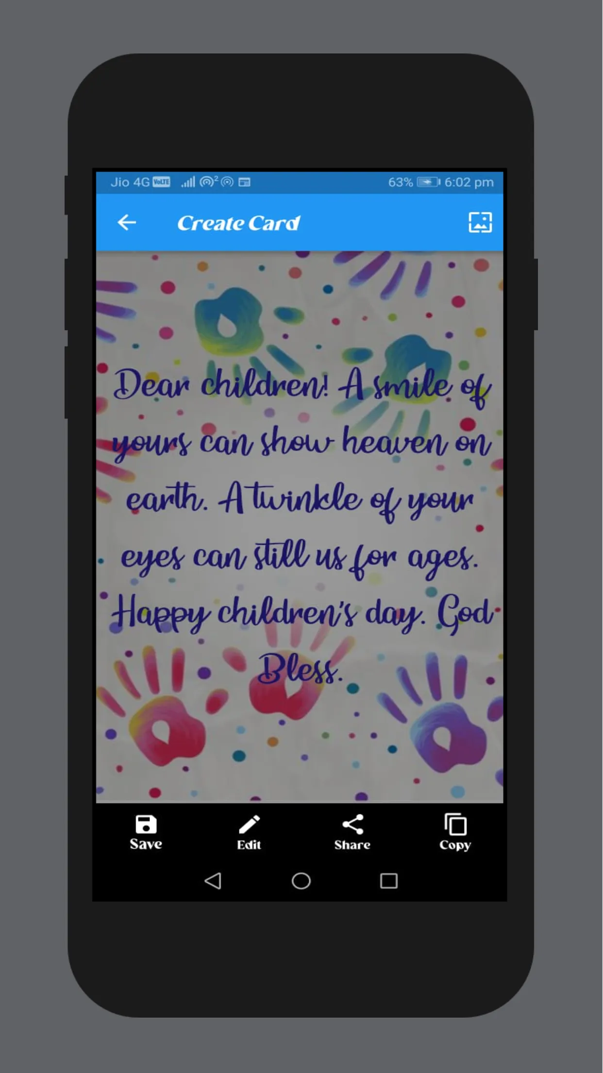 childrens day wishes | Indus Appstore | Screenshot