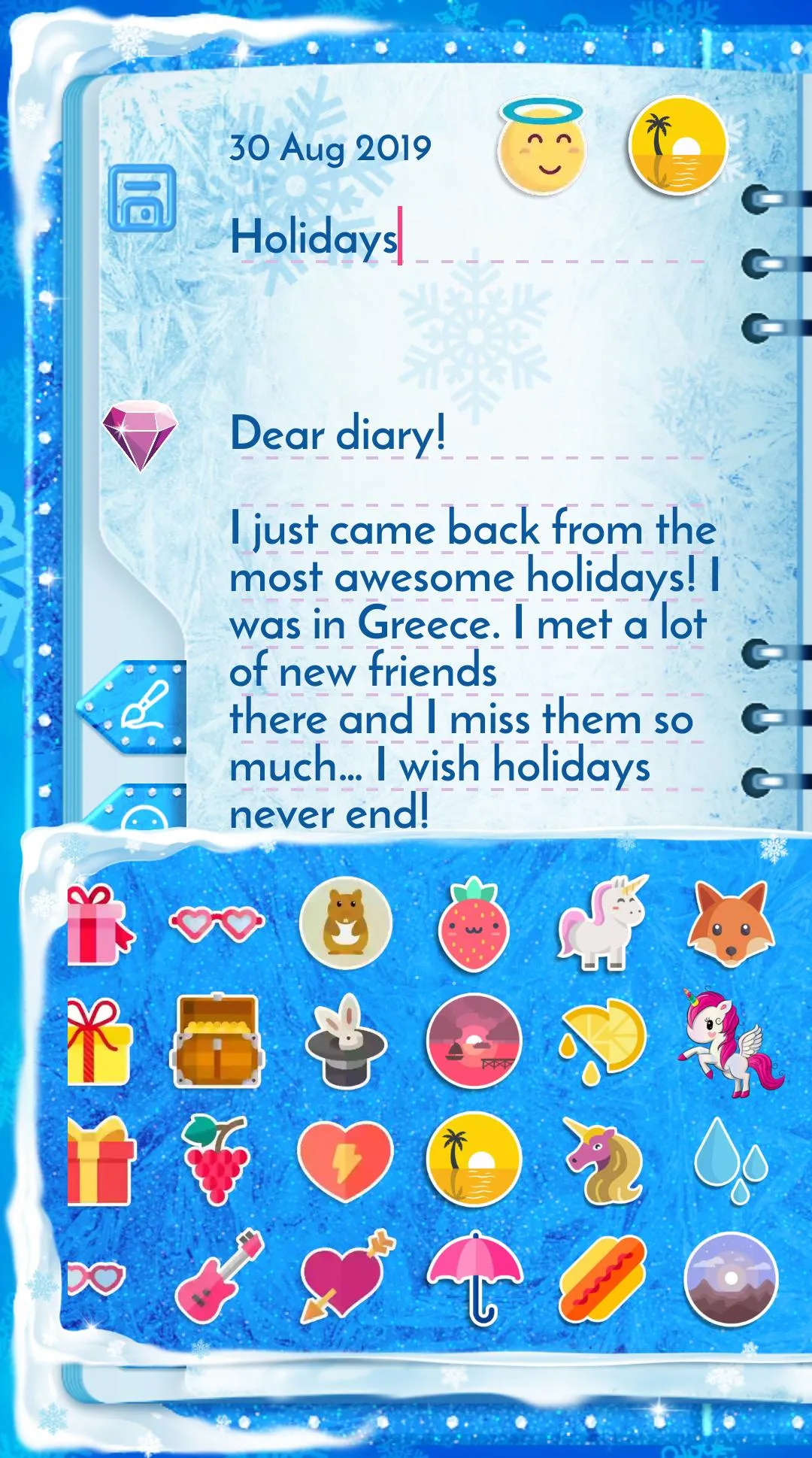 Winter Princess Diary: Lock | Indus Appstore | Screenshot