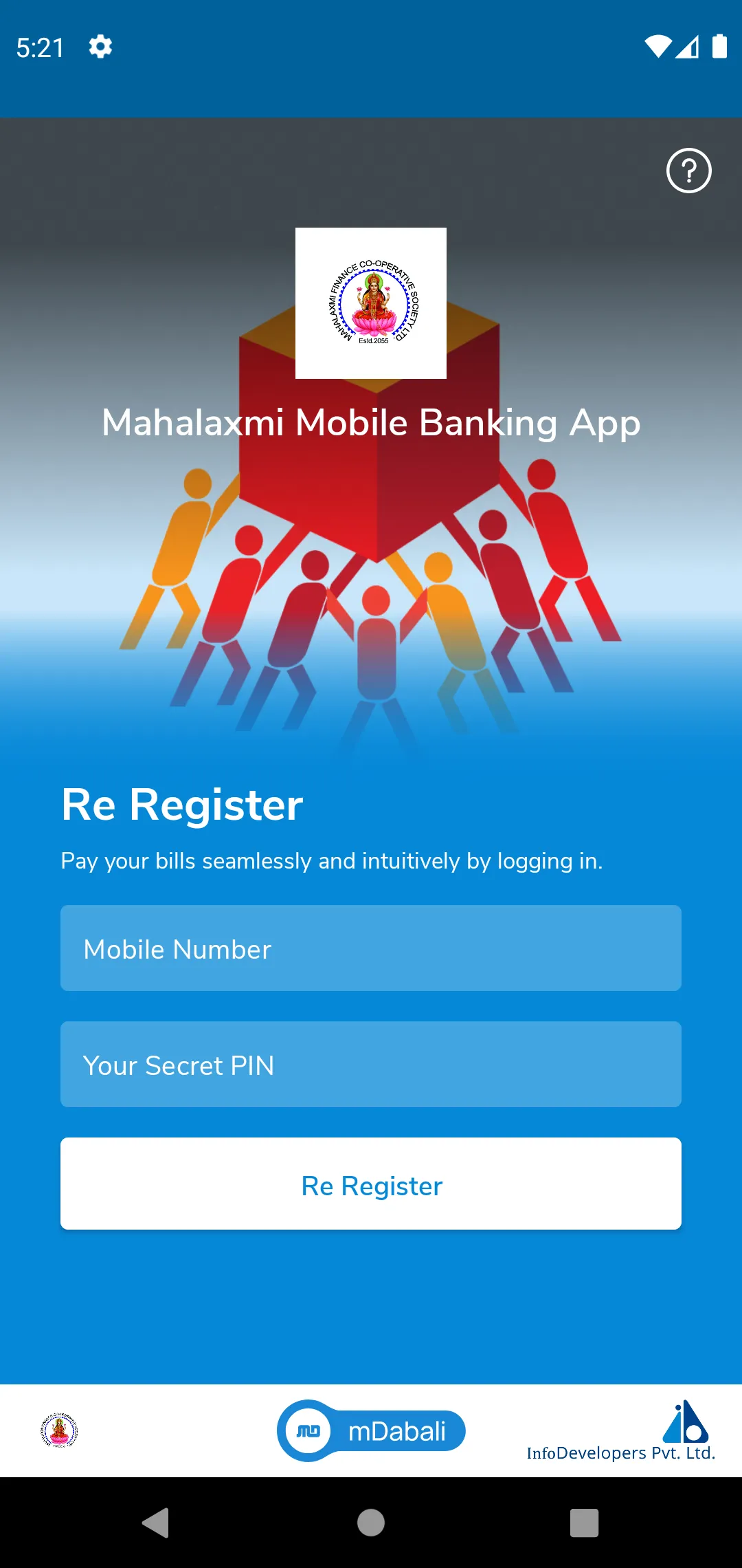 Mahalaxmi Mobile Banking App | Indus Appstore | Screenshot