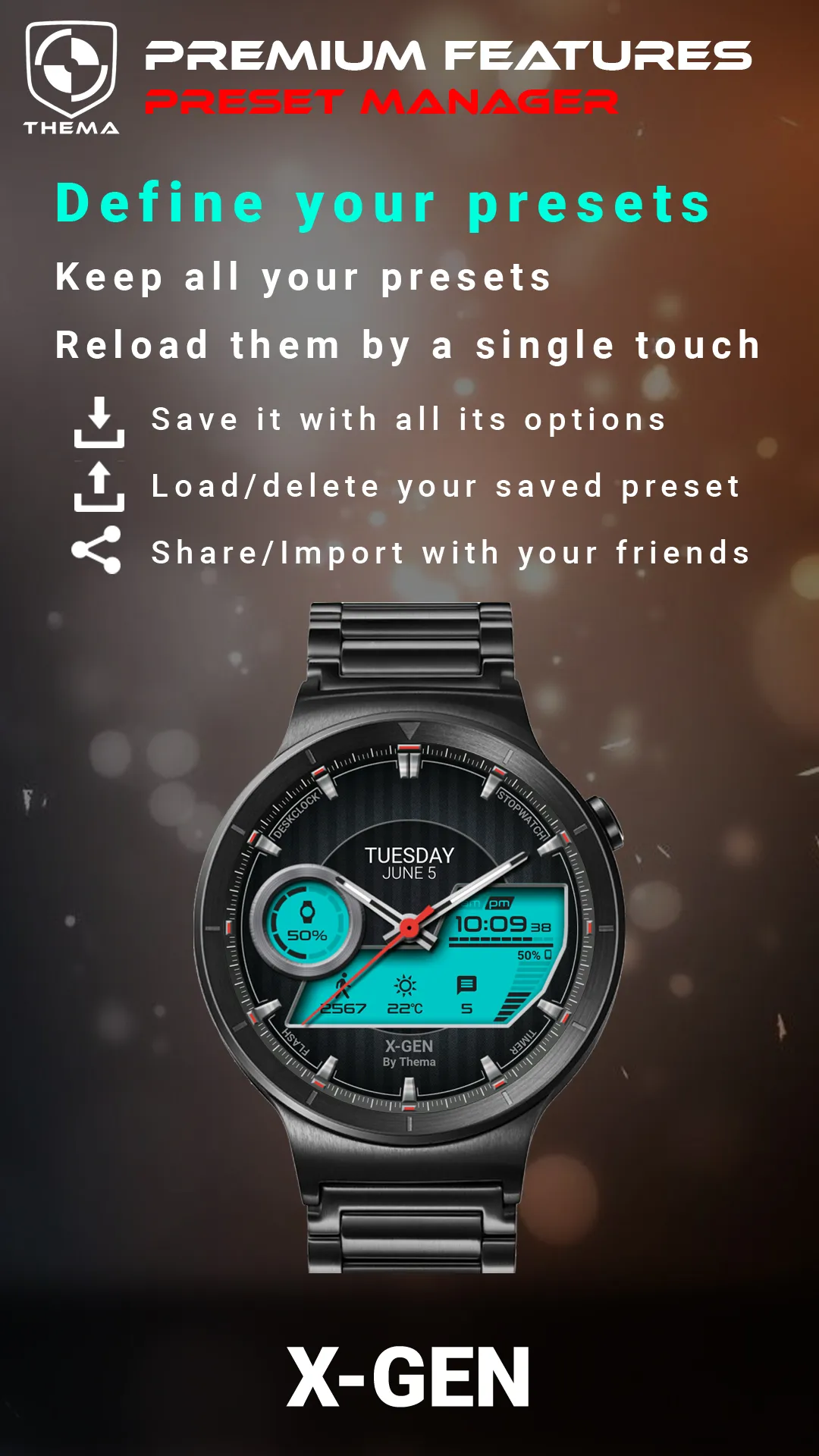 X-Gen Watch Face | Indus Appstore | Screenshot