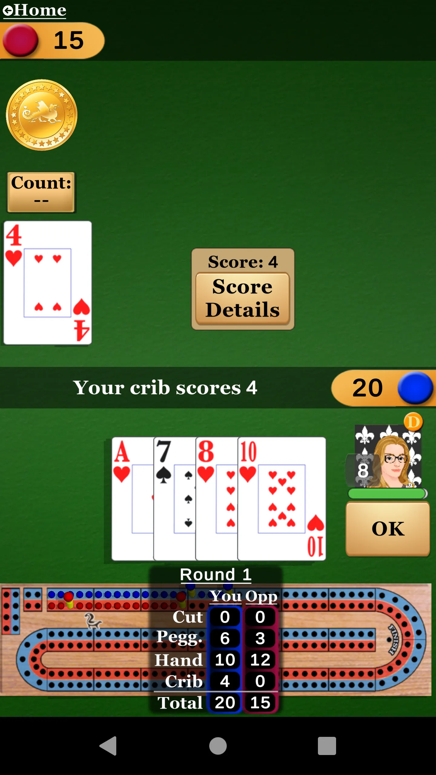 Cribbage Pro | Indus Appstore | Screenshot