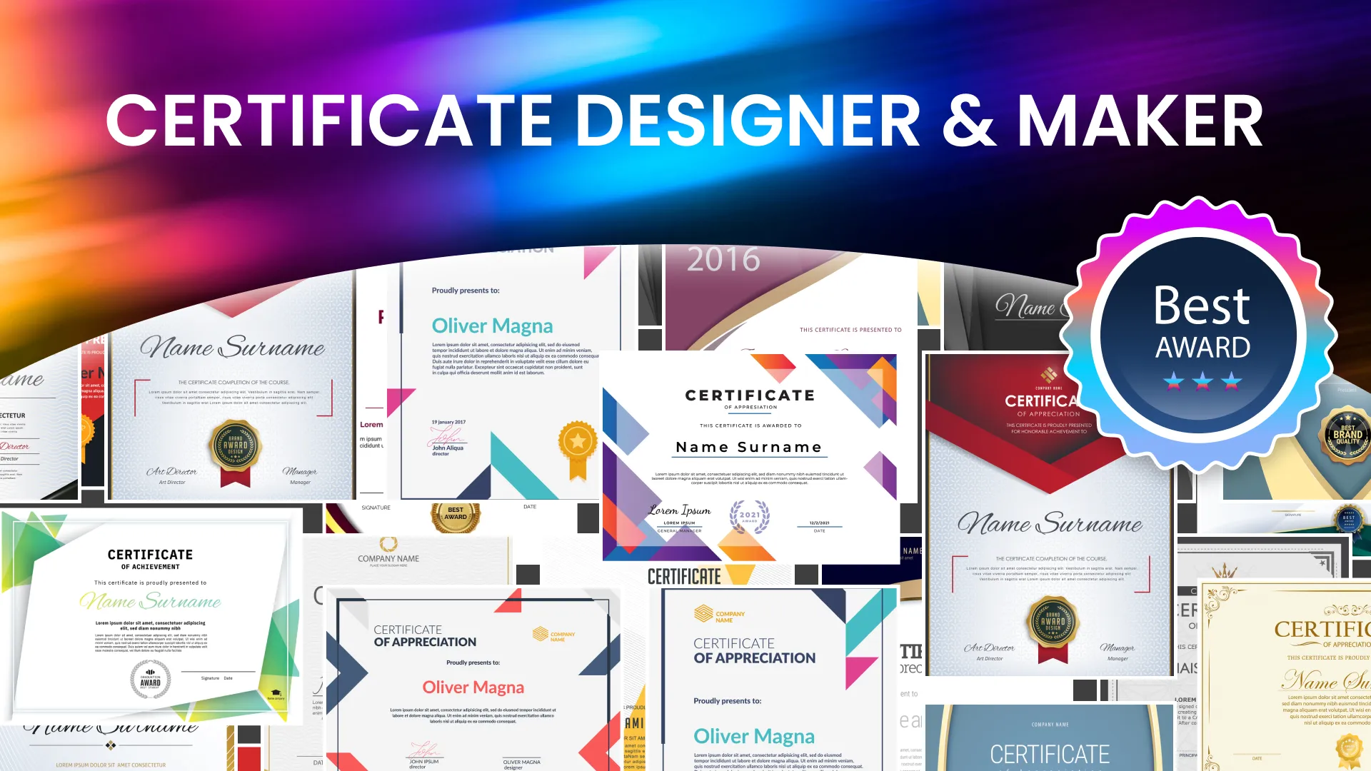 Certificate Designer & Maker | Indus Appstore | Screenshot