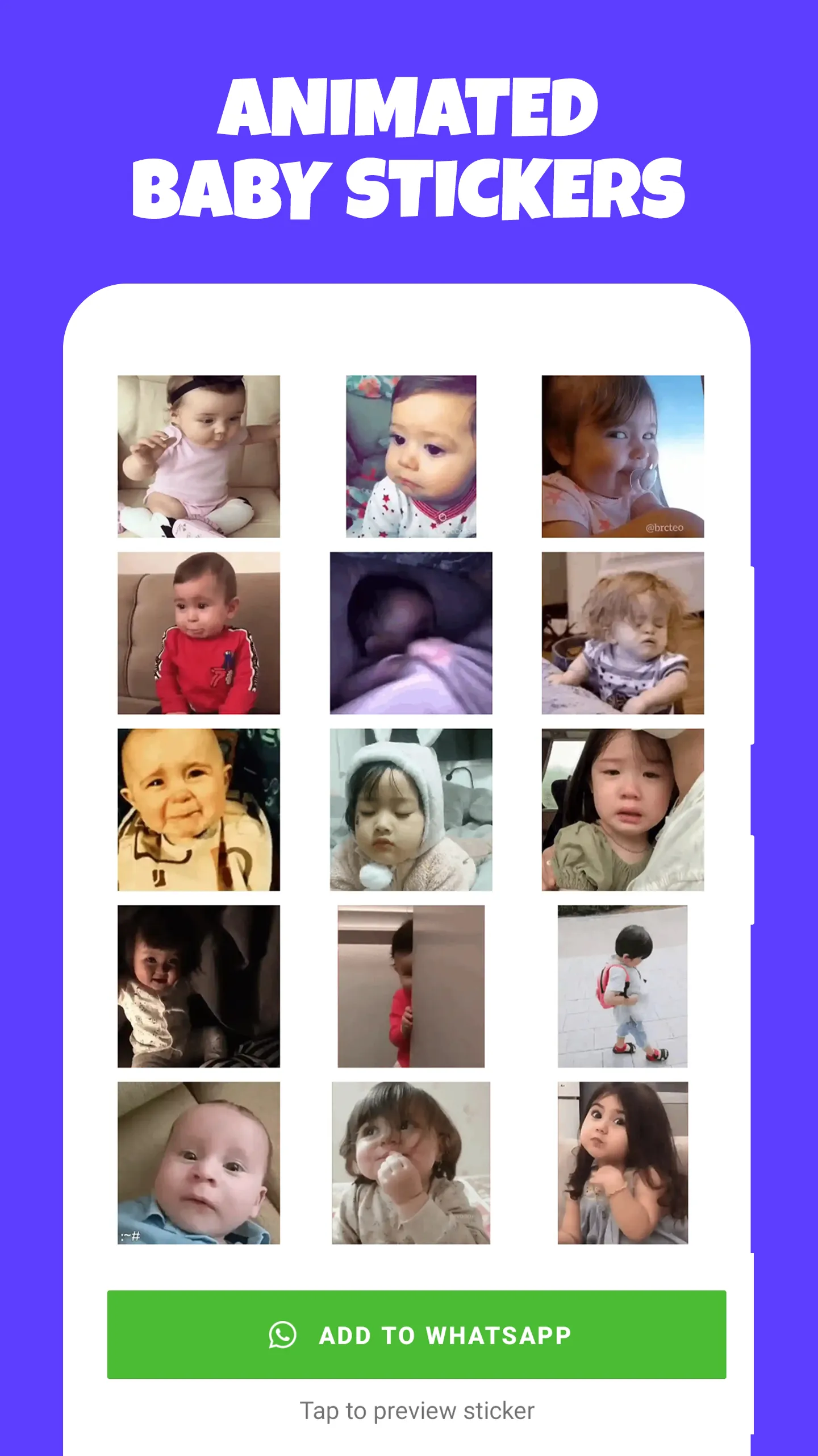 Baby Animated WAStickers | Indus Appstore | Screenshot