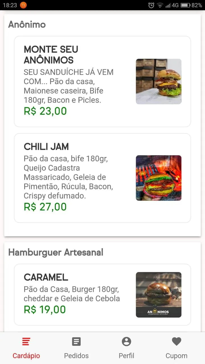 Anônimos Hamburgueria Artesana | Indus Appstore | Screenshot