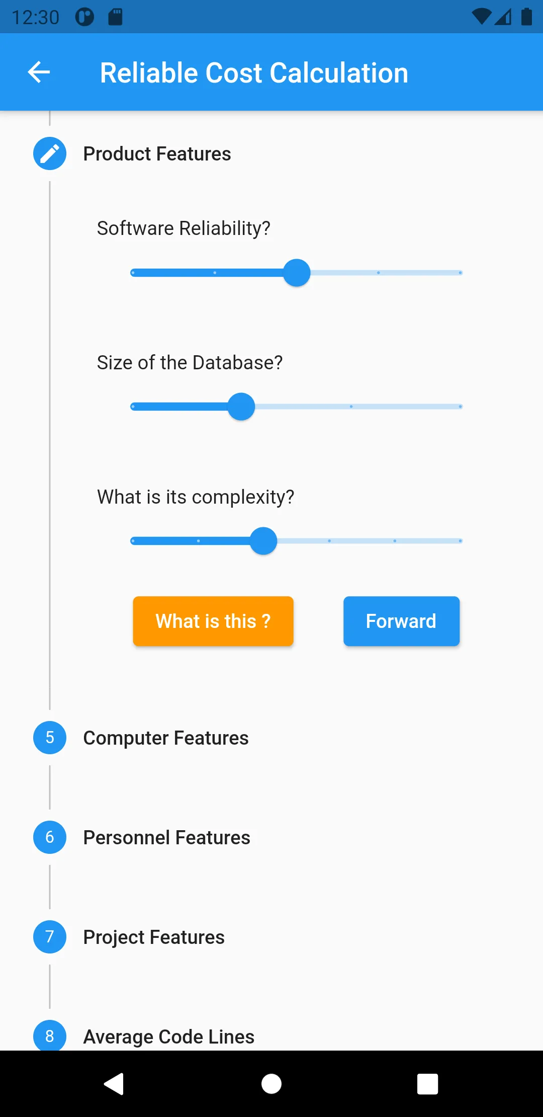 Calculate Software: COCOMO | Indus Appstore | Screenshot