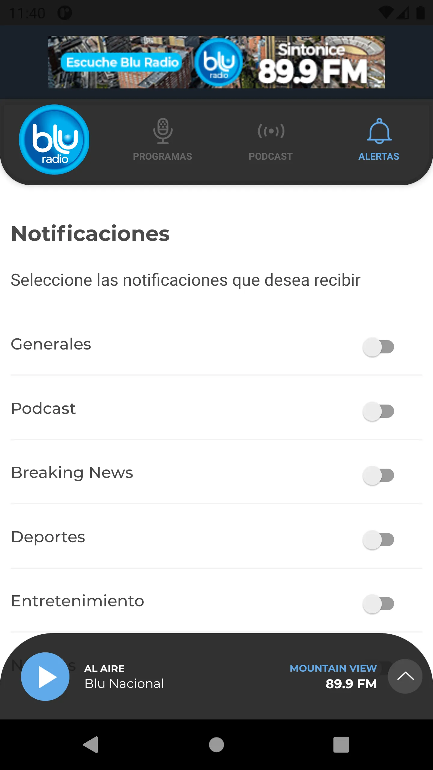 BLU Radio | Indus Appstore | Screenshot