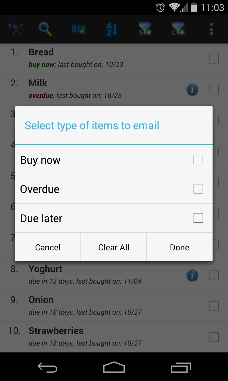 Shopping List - My iList | Indus Appstore | Screenshot