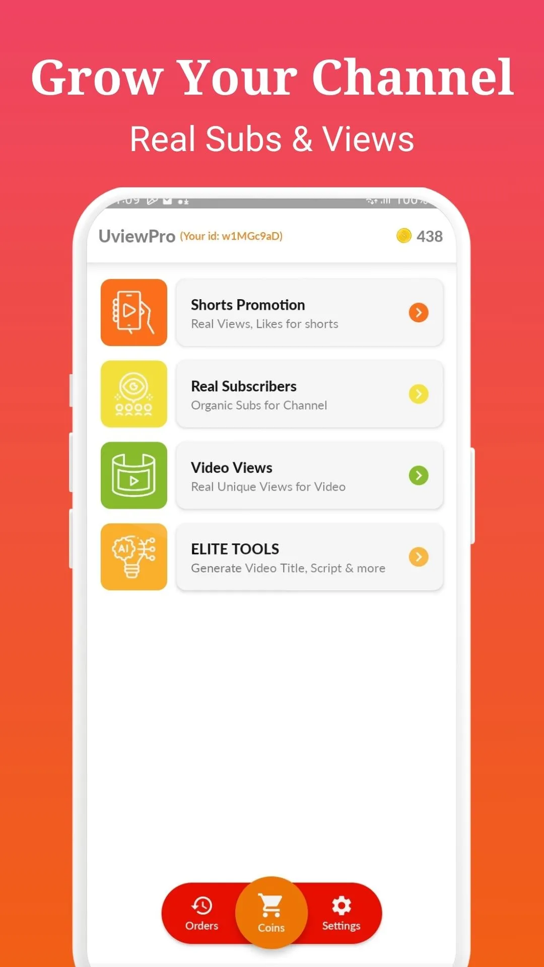 UviewPro - Views & Subs | Indus Appstore | Screenshot