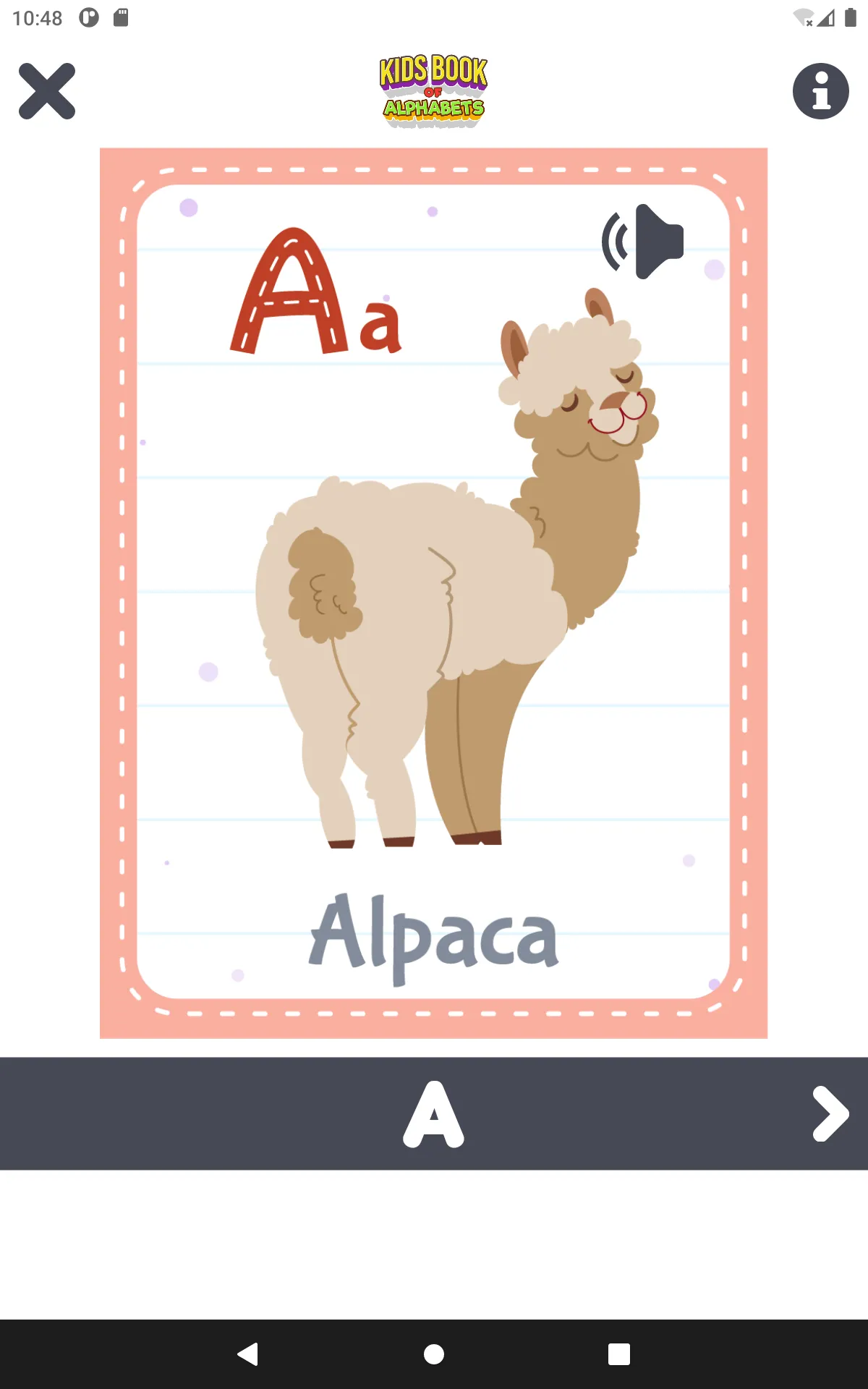 Kids Book of Alphabets | Indus Appstore | Screenshot