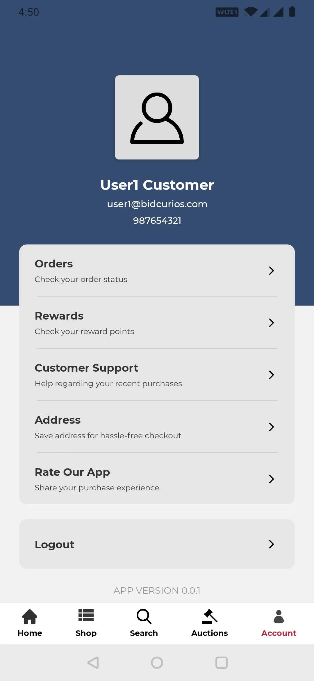 BidCurios | Indus Appstore | Screenshot