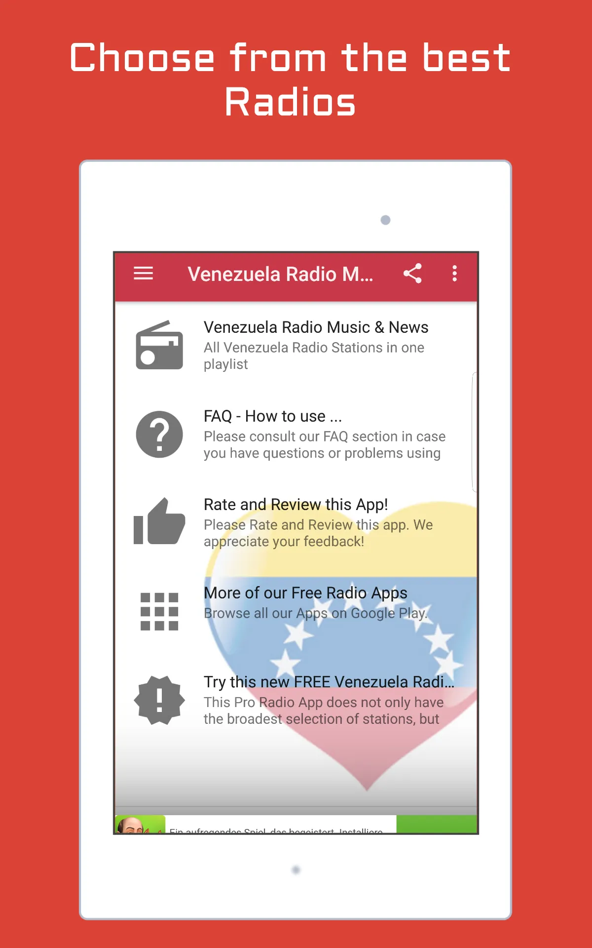 Venezuela Radio Music & News | Indus Appstore | Screenshot