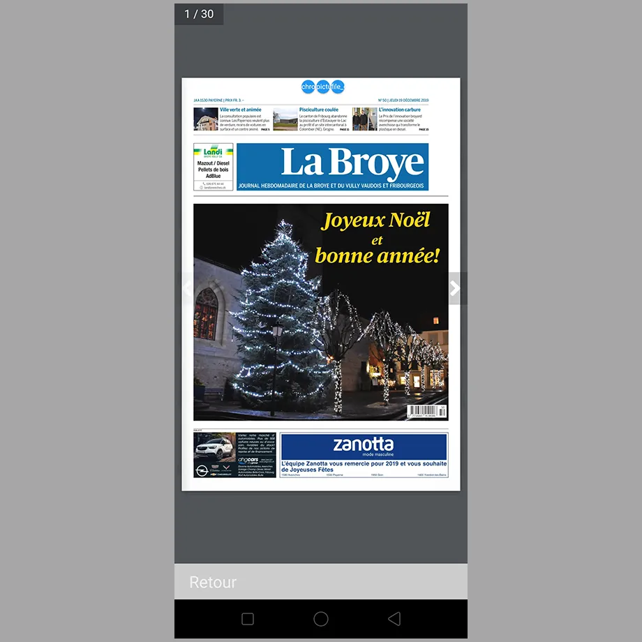 La Broye Hebdo | Indus Appstore | Screenshot