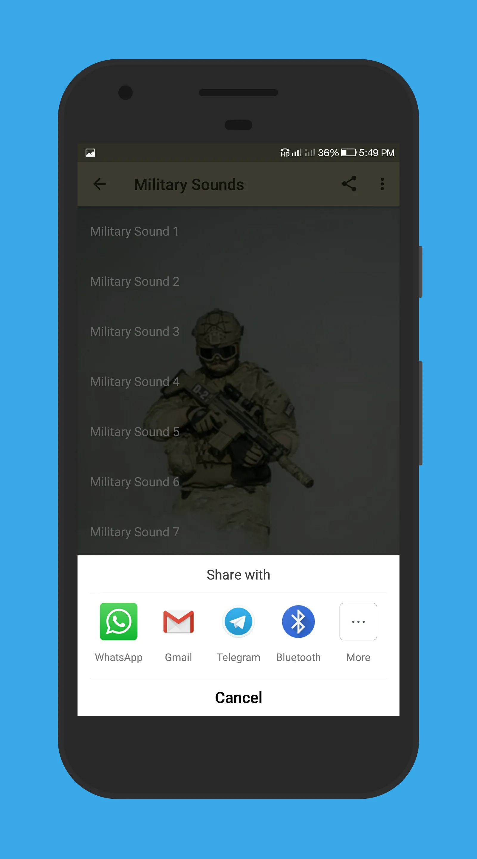 Military Sounds | Indus Appstore | Screenshot