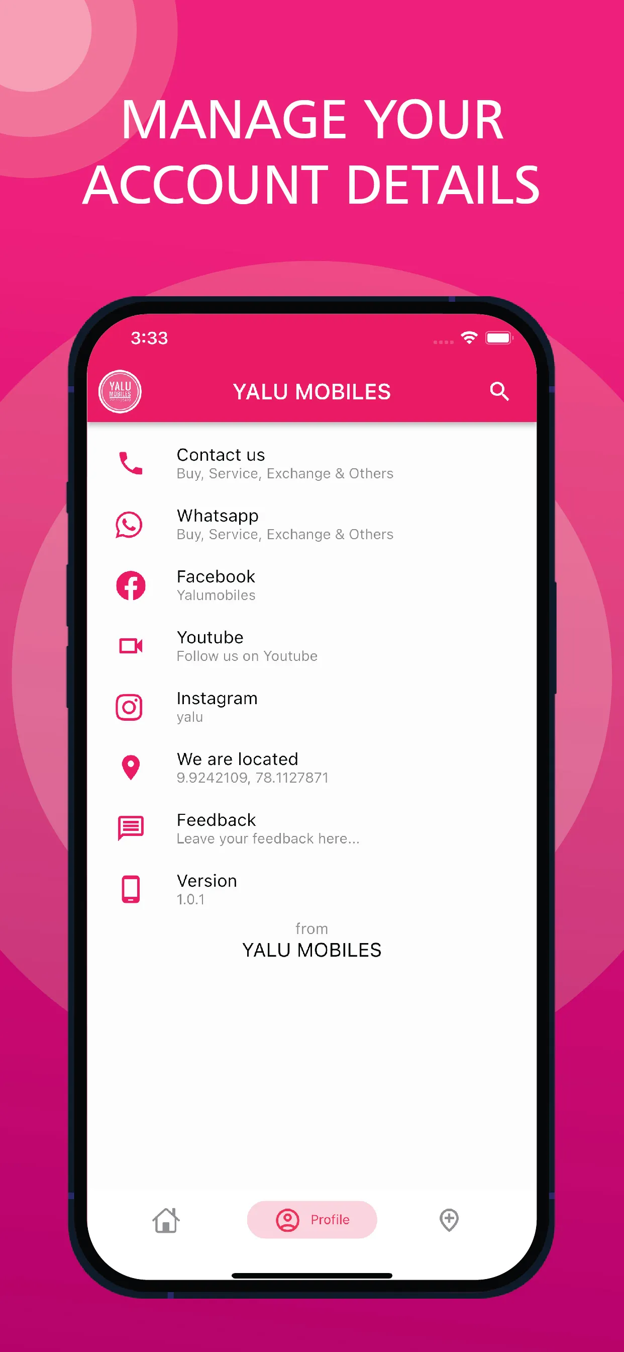 YALU MOBILES | Indus Appstore | Screenshot