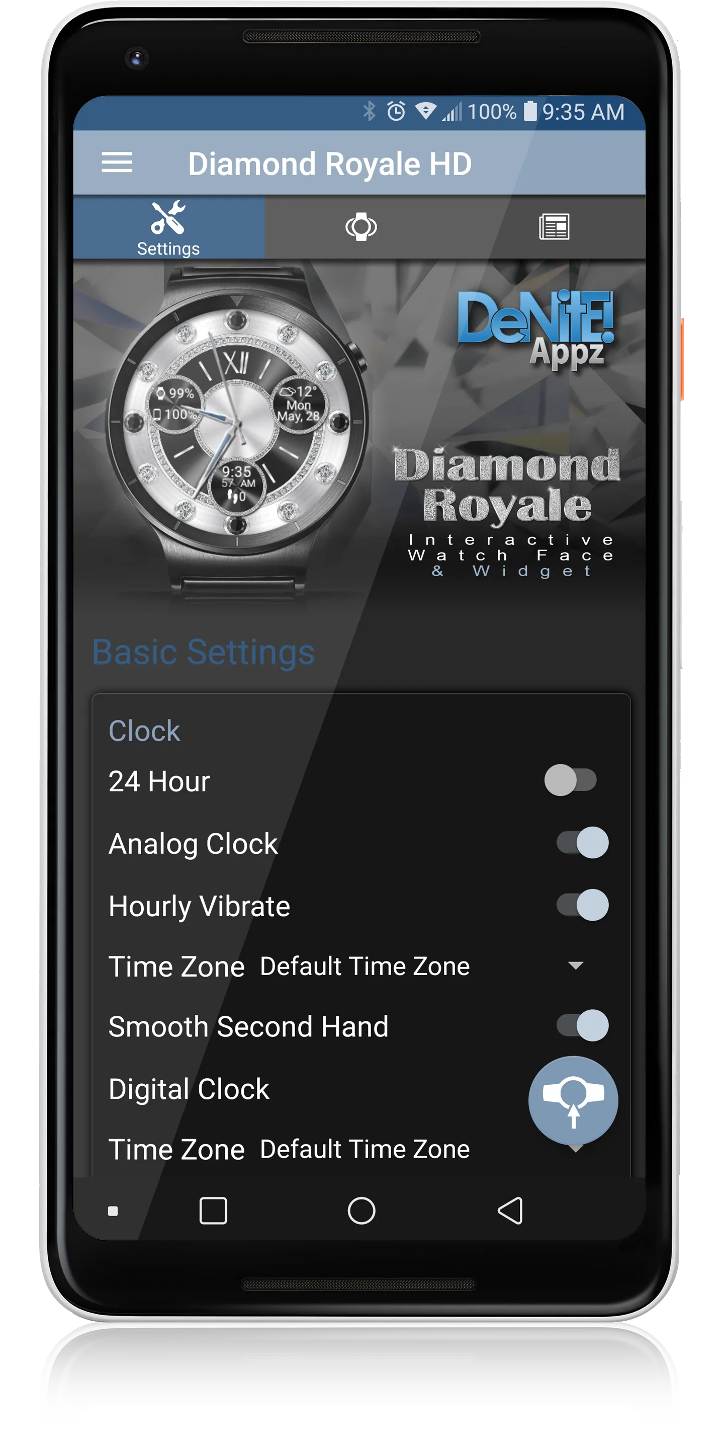 Diamond Royale HD Watch Face | Indus Appstore | Screenshot