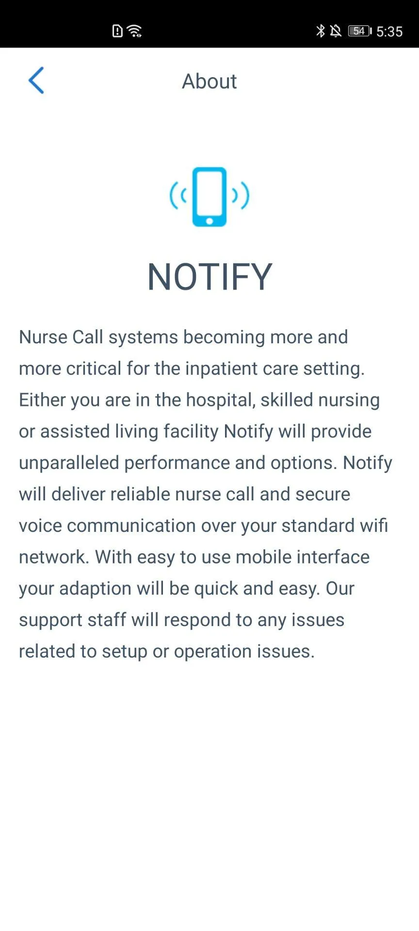 Notify Nurse Call | Indus Appstore | Screenshot