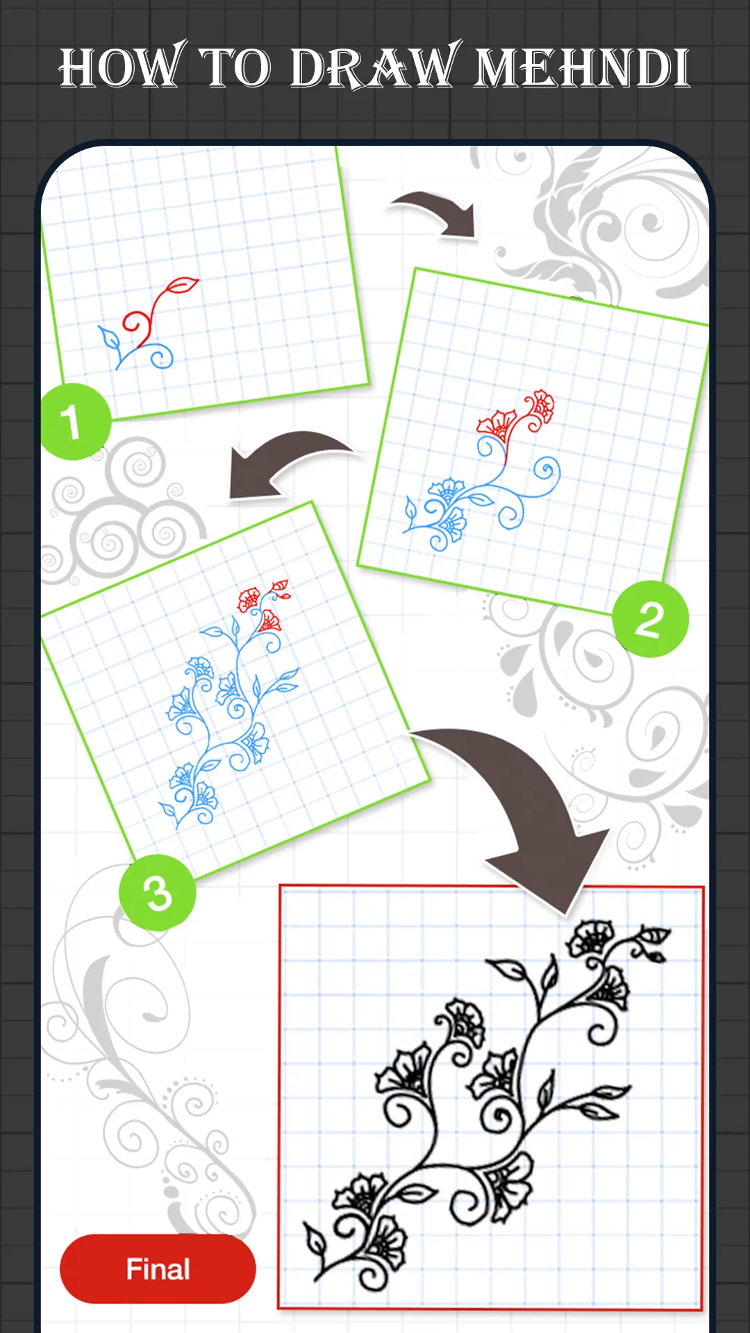 How To Draw Mehndi Designs | Indus Appstore | Screenshot