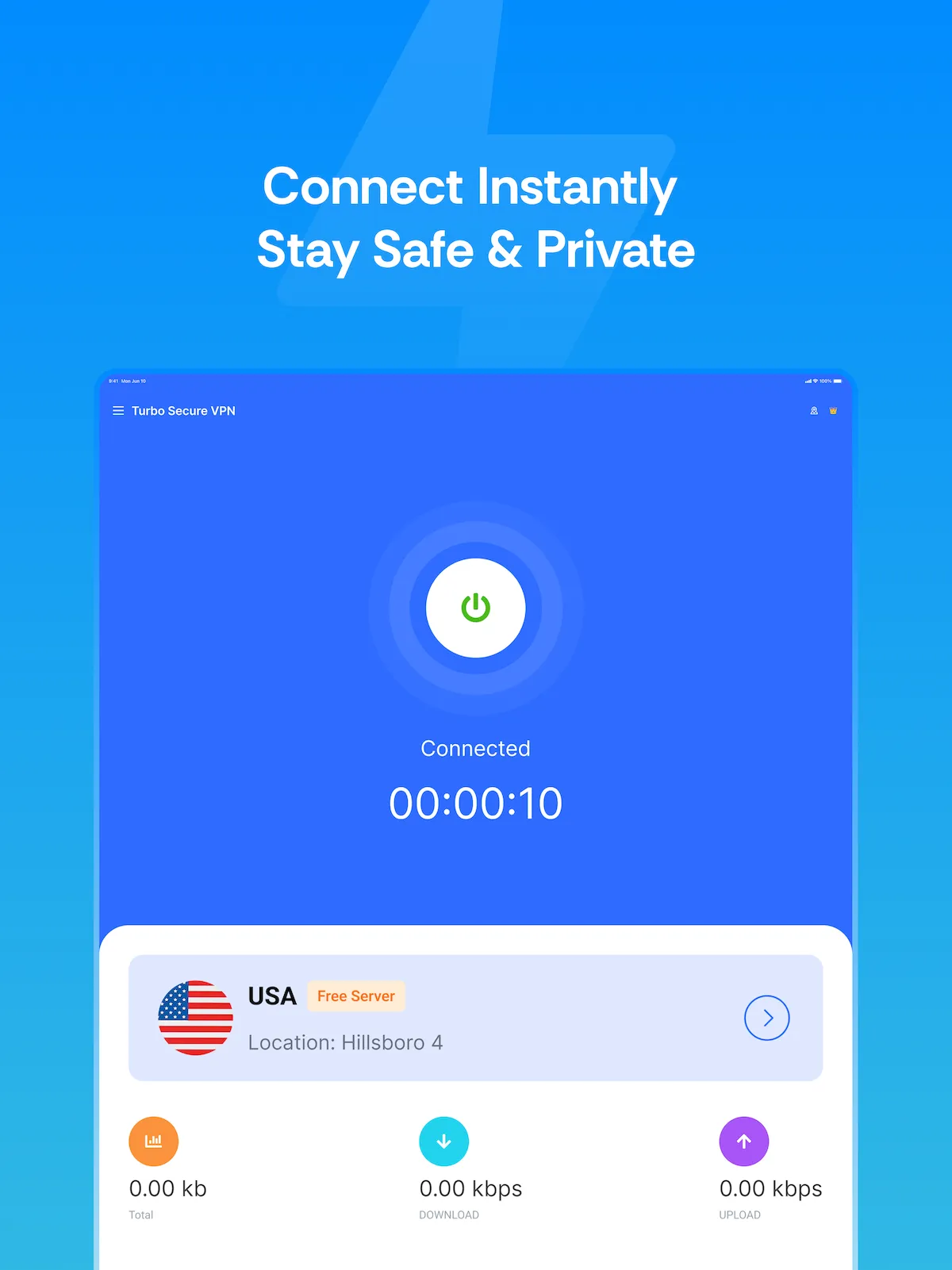 Turbo Secure VPN: Fast Proxy | Indus Appstore | Screenshot
