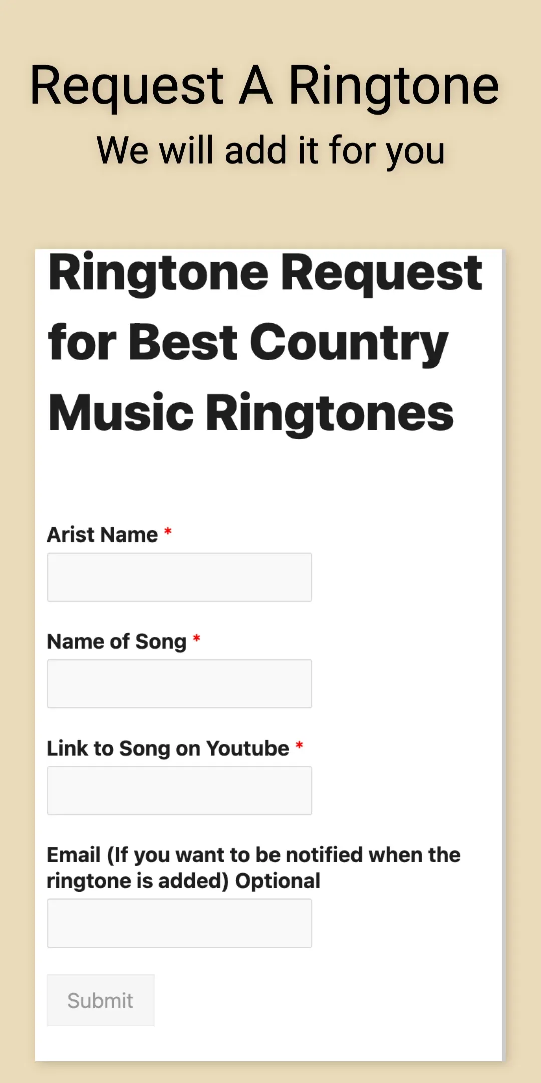 Country Music Ringtones | Indus Appstore | Screenshot