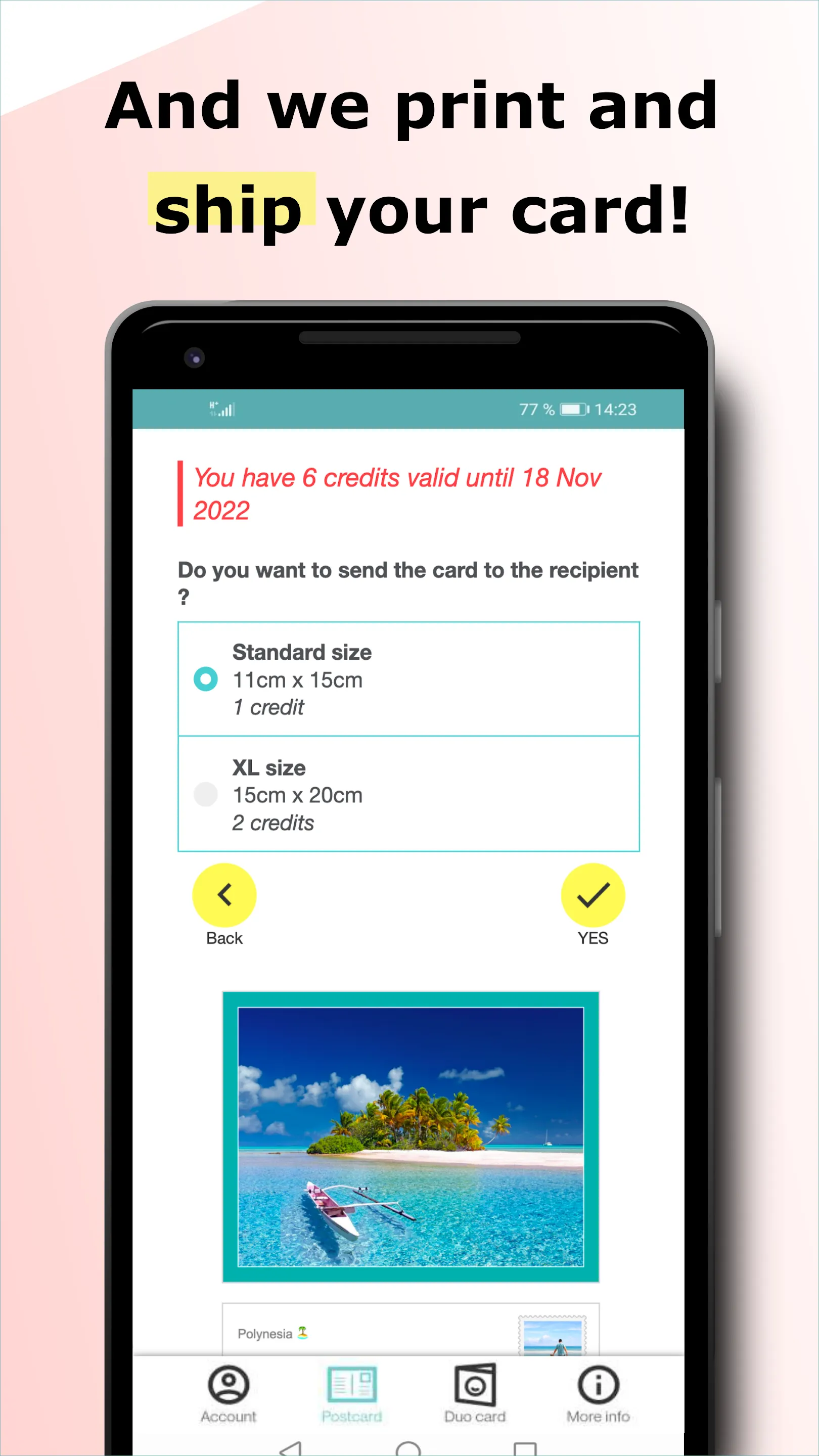 SimplyCards - postcards | Indus Appstore | Screenshot