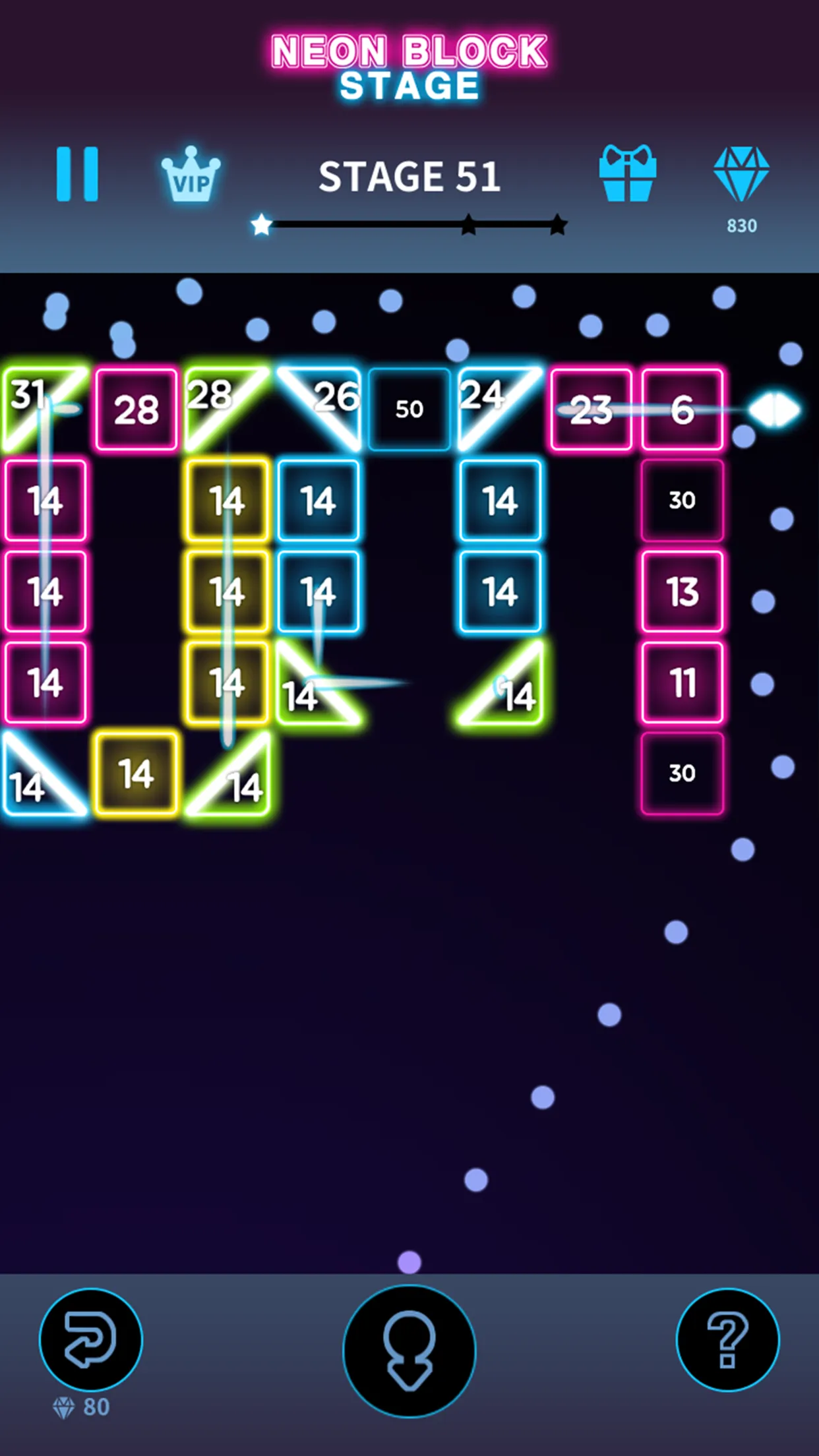 Bricks Breaker Neon 9 | Indus Appstore | Screenshot