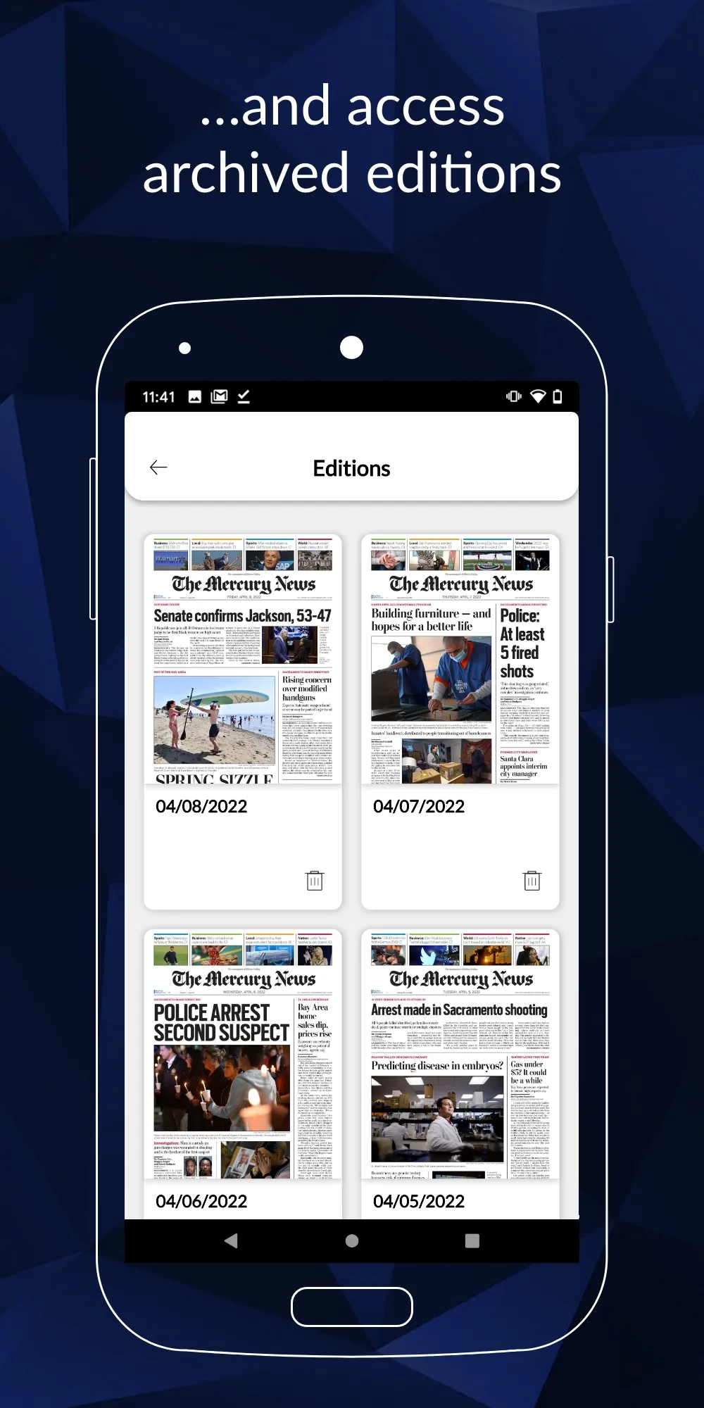 The Mercury News e-Edition | Indus Appstore | Screenshot