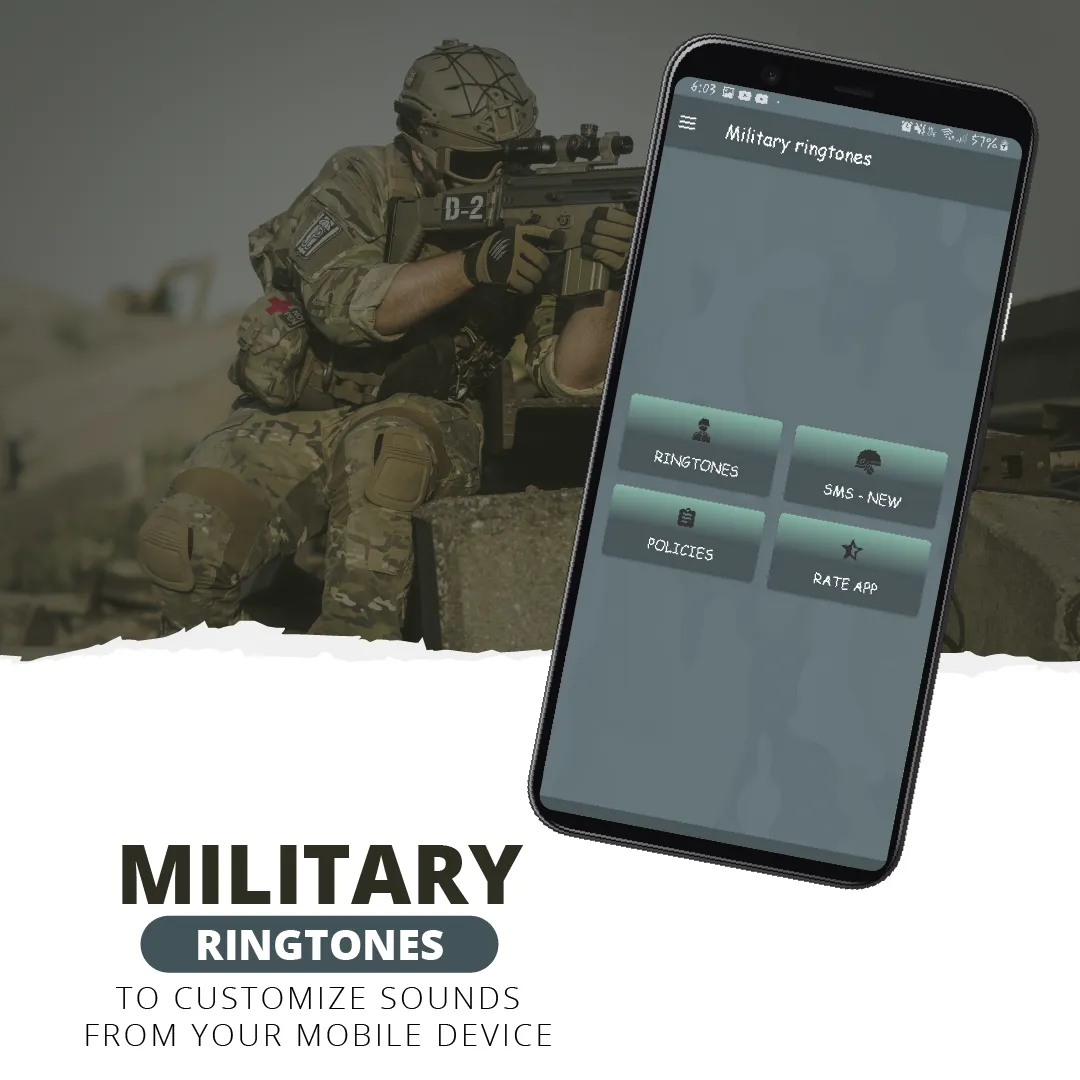 Military sounds | Indus Appstore | Screenshot