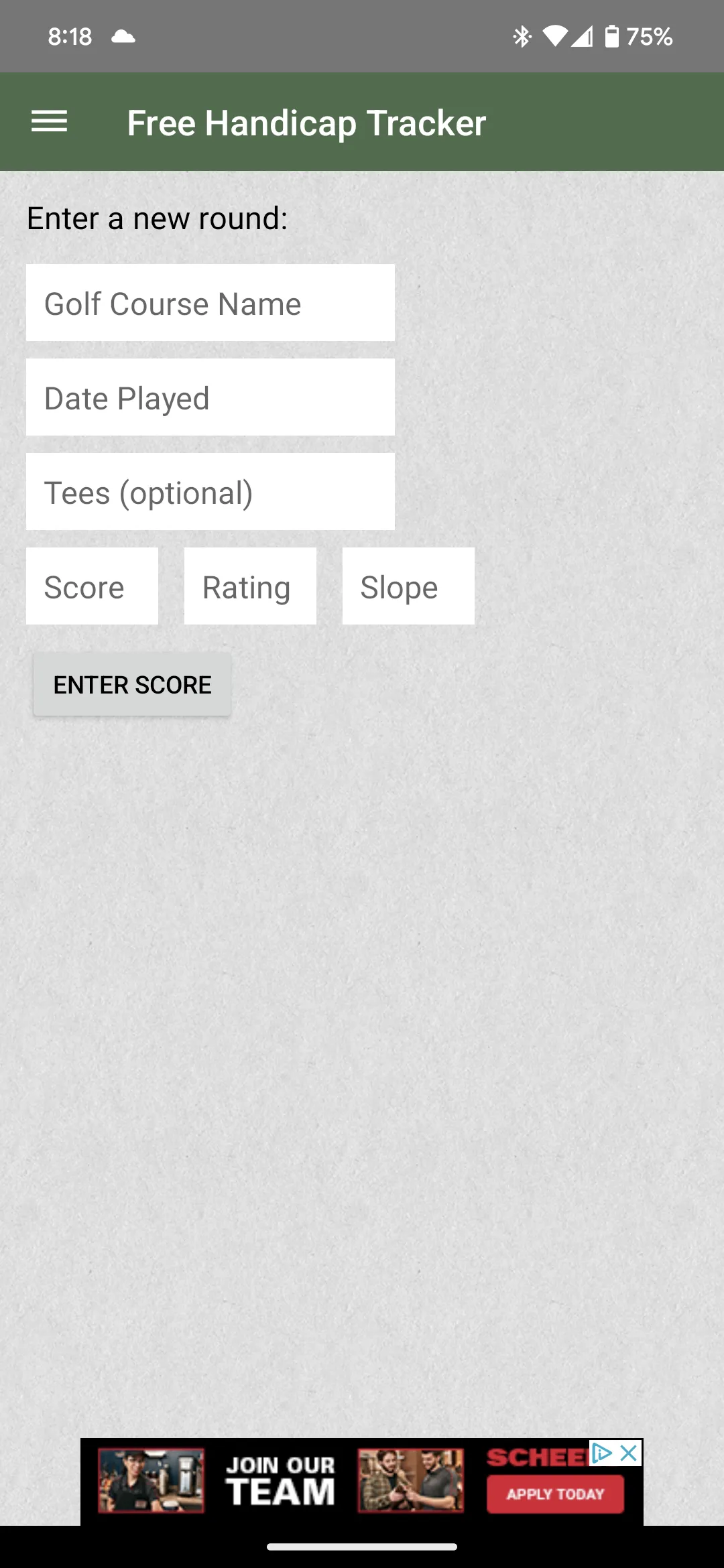 Golf Handicap Tracker | Indus Appstore | Screenshot