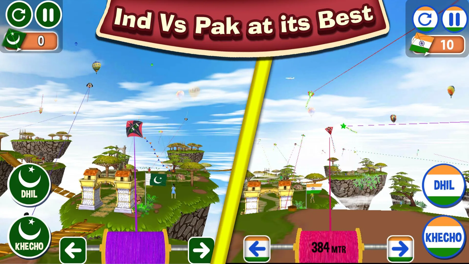 India Vs Pakistan Kite Fly | Indus Appstore | Screenshot