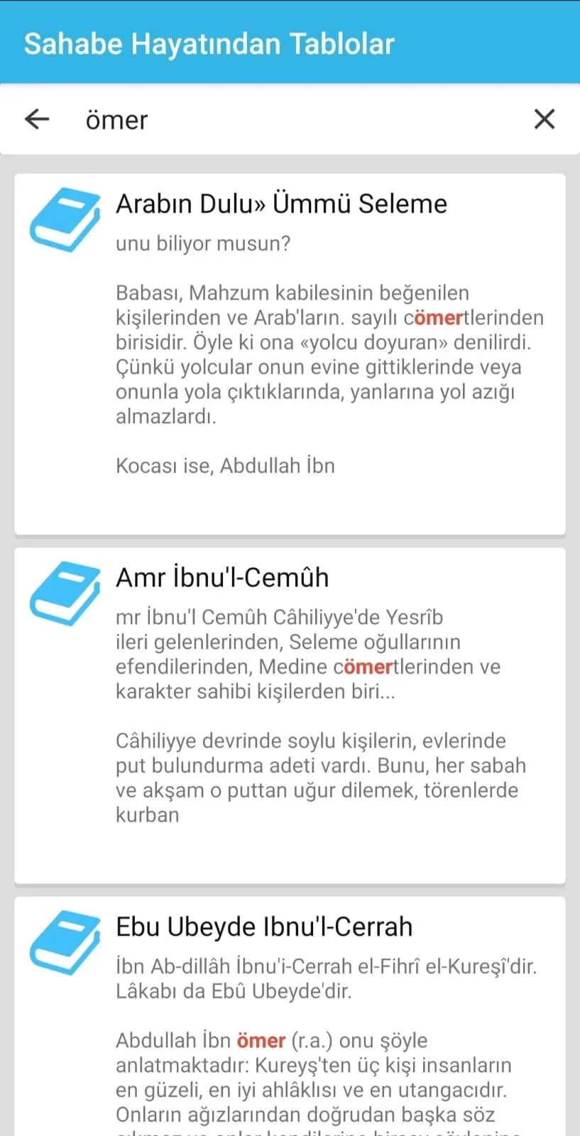 Sahabe Hayatından  Tablolar | Indus Appstore | Screenshot