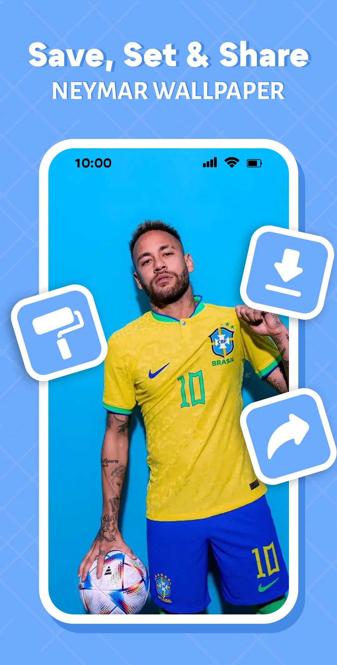 Neymar Wallpaper 4K - Stickers | Indus Appstore | Screenshot