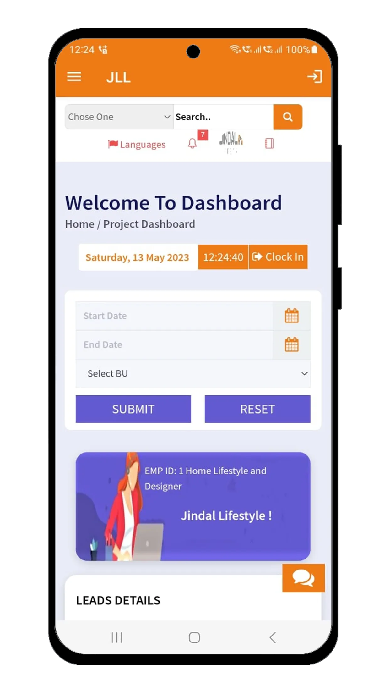 Jindal Lifestyle CRM | Indus Appstore | Screenshot