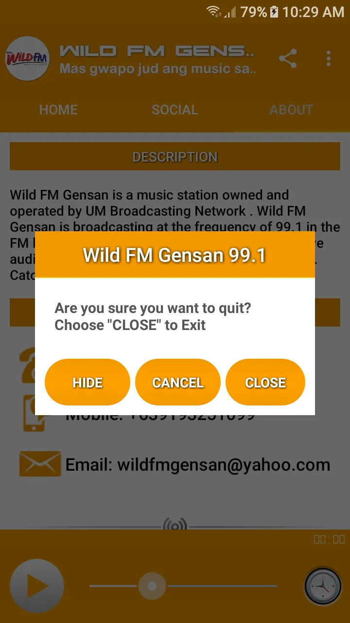 Wild FM Gensan 99.1 | Indus Appstore | Screenshot