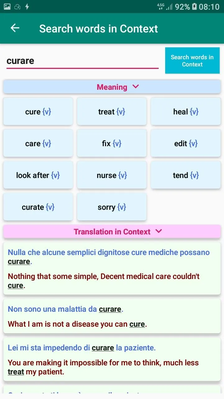 Italian Verb Conjugation | Indus Appstore | Screenshot