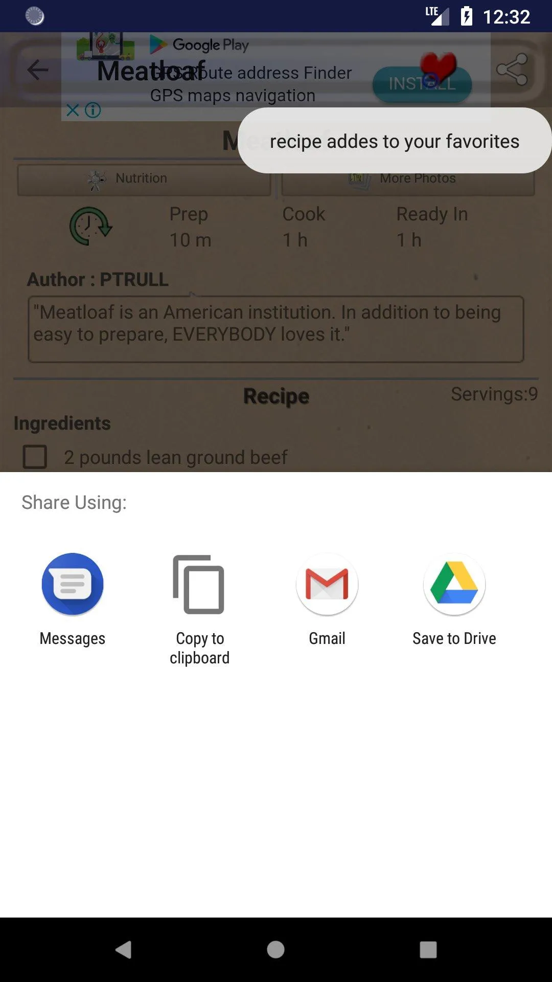 Easy Home-Style Meatloaf Recip | Indus Appstore | Screenshot