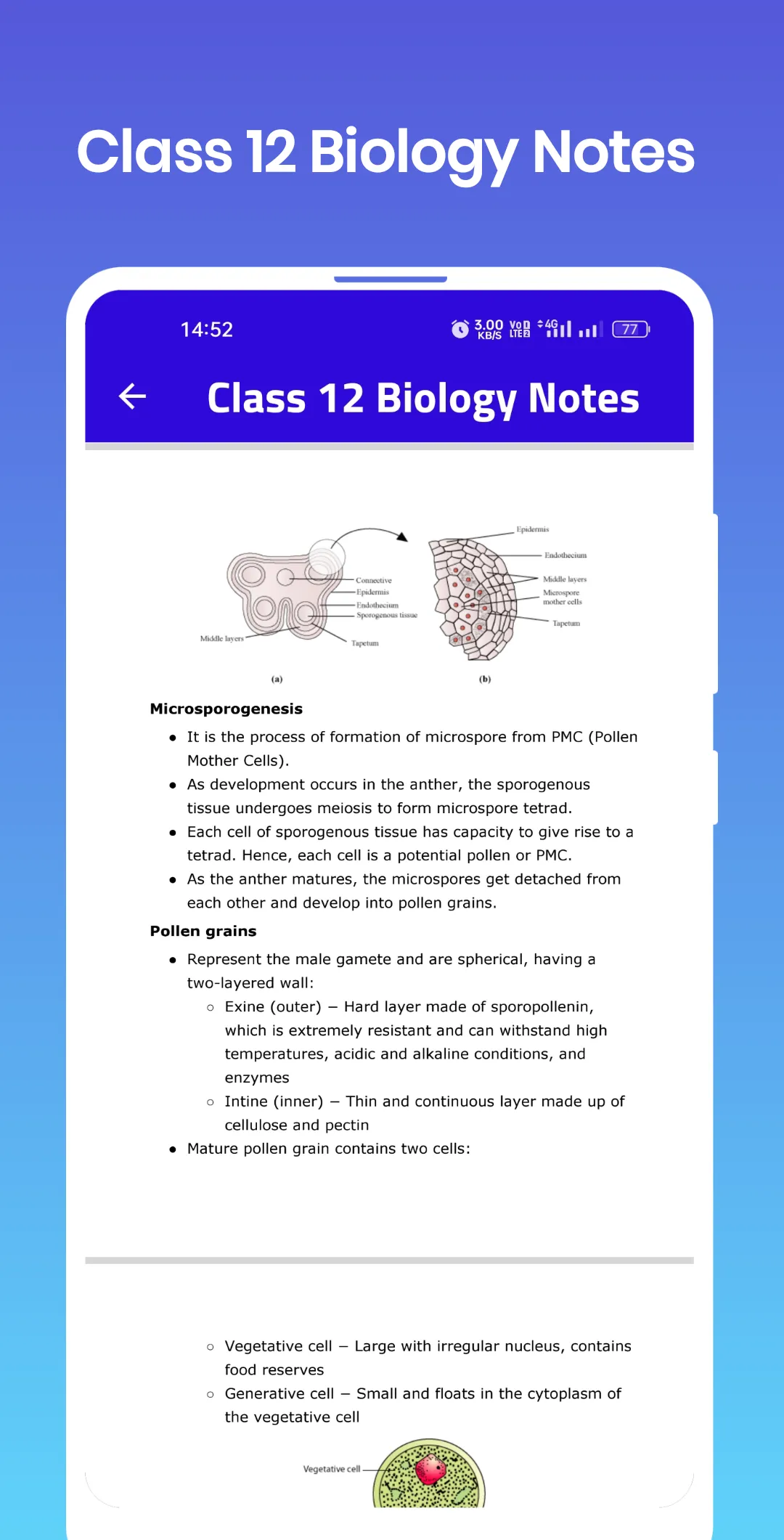 Class 12 Biology Notes | Indus Appstore | Screenshot